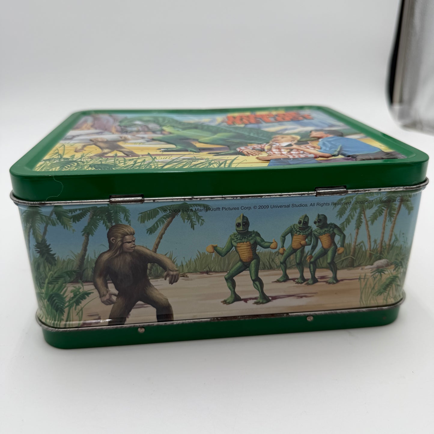 Sid and Marty Krofft Land of the Lost Lunchbox with Seasons 1-3 DVDs - Green - Collectible
