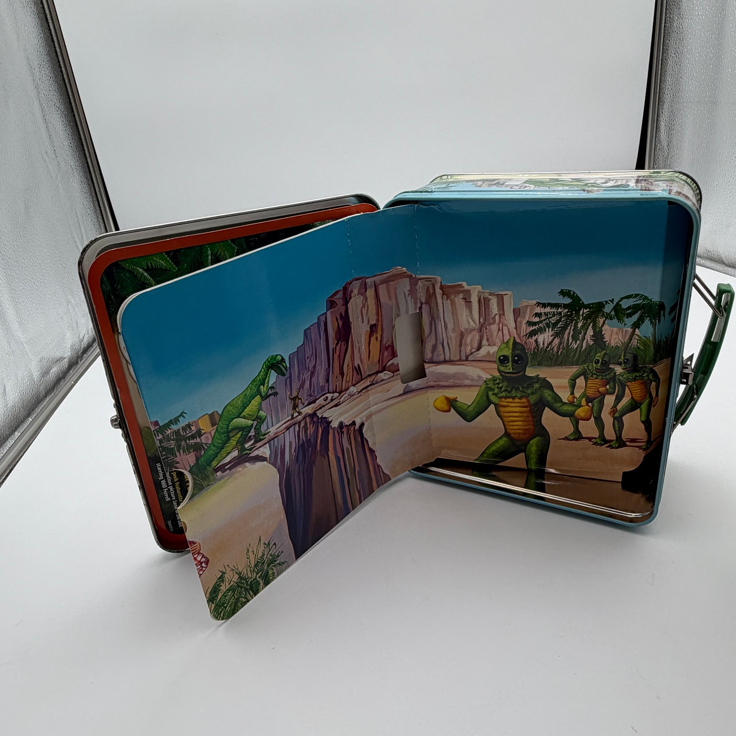 Sid and Marty Krofft Land of the Lost Lunchbox with Seasons 1-3 DVDs - Green - Collectible