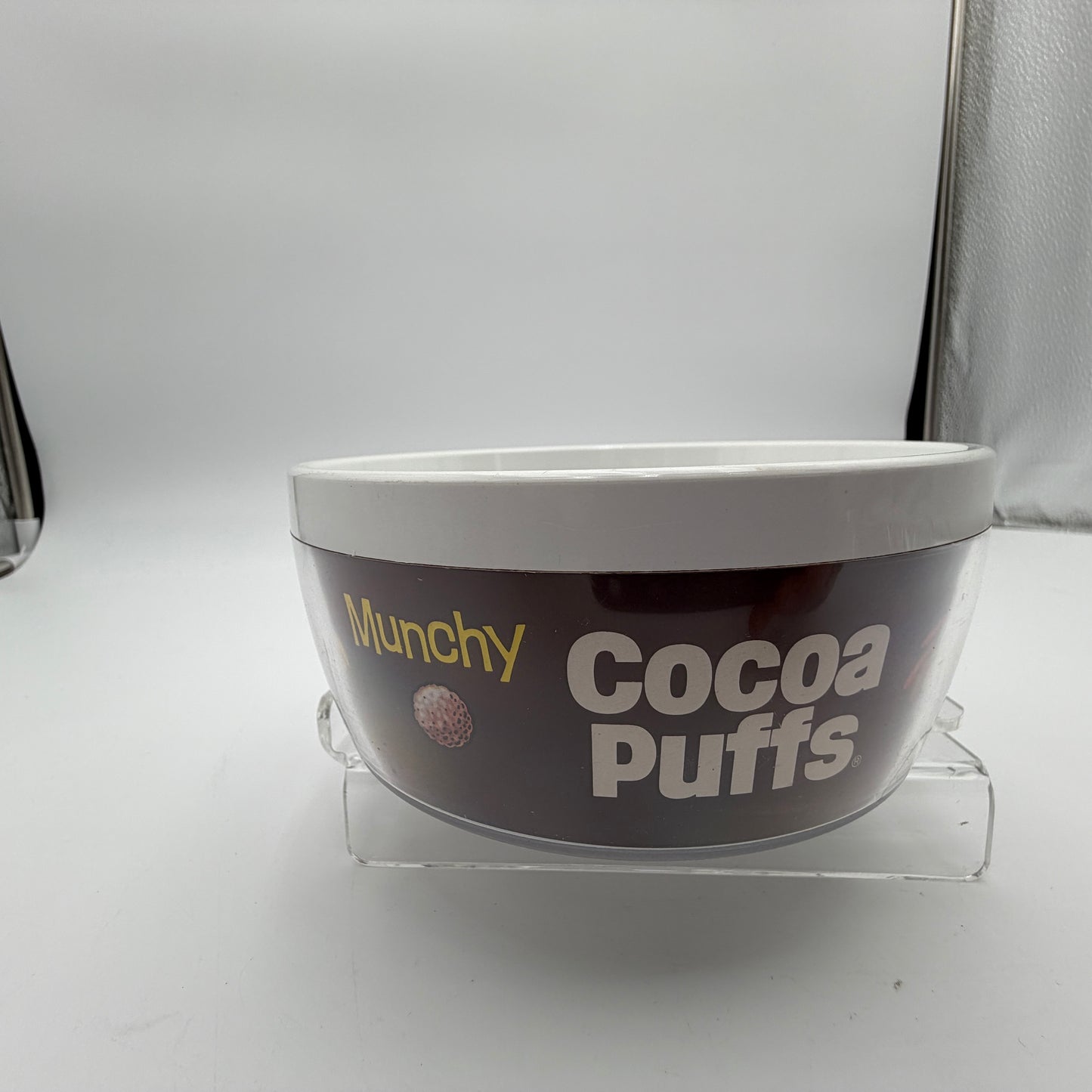 Thermo-Serv Cocoa Puffs Cereal Bowl 1970s Brown Collectible