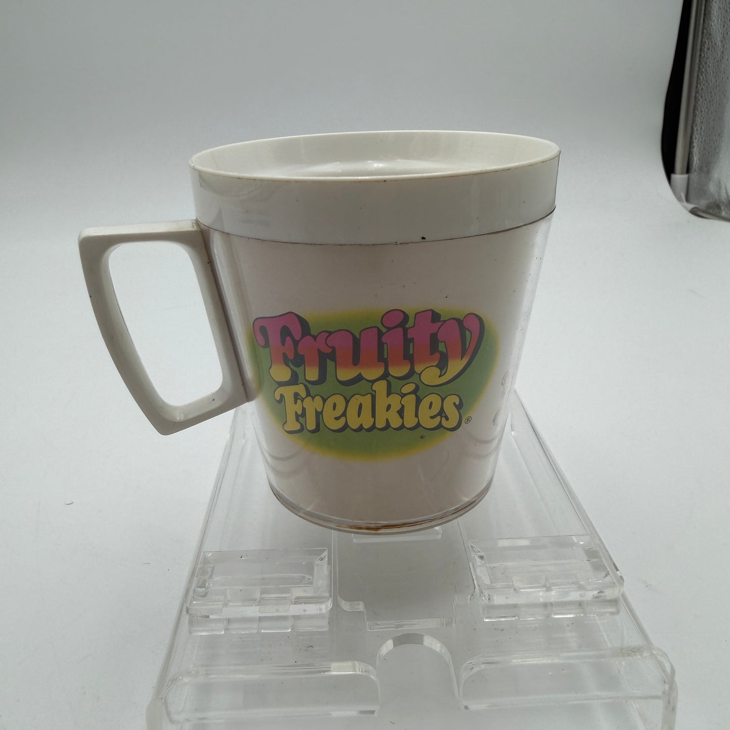 Flambeau Freakies Vintage Mug 1970s Collectible White Used A