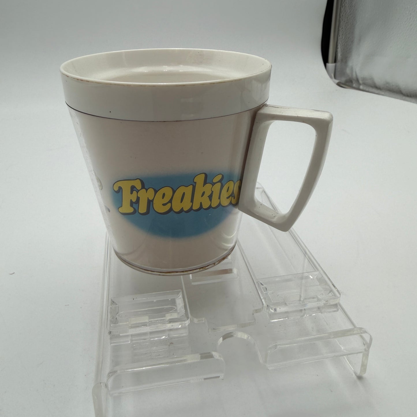 Flambeau Freakies Vintage Mug 1970s Collectible White Used A