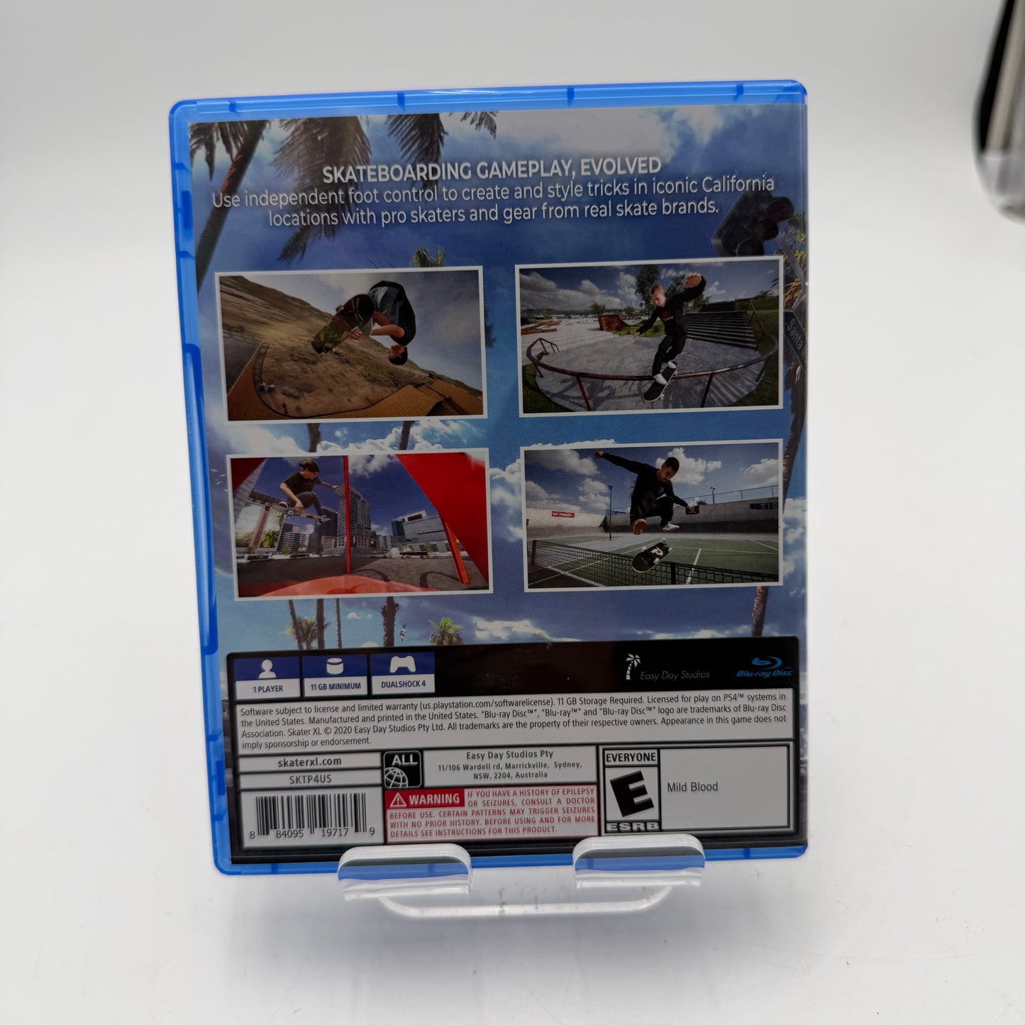 Playstation 4 Skater XL Video Game with Box READ