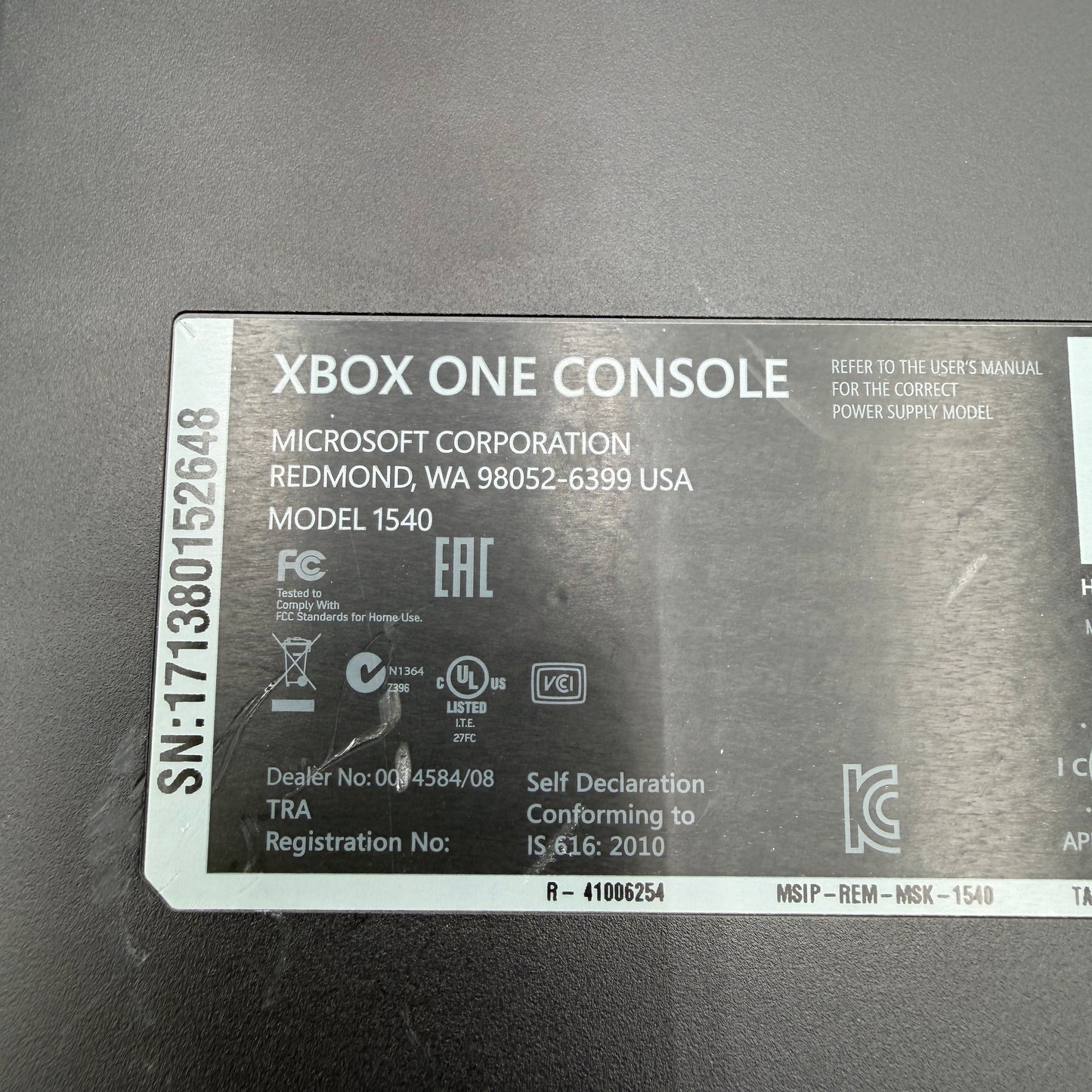 Microsoft Xbox One (1540) 2013 Video Game Console
