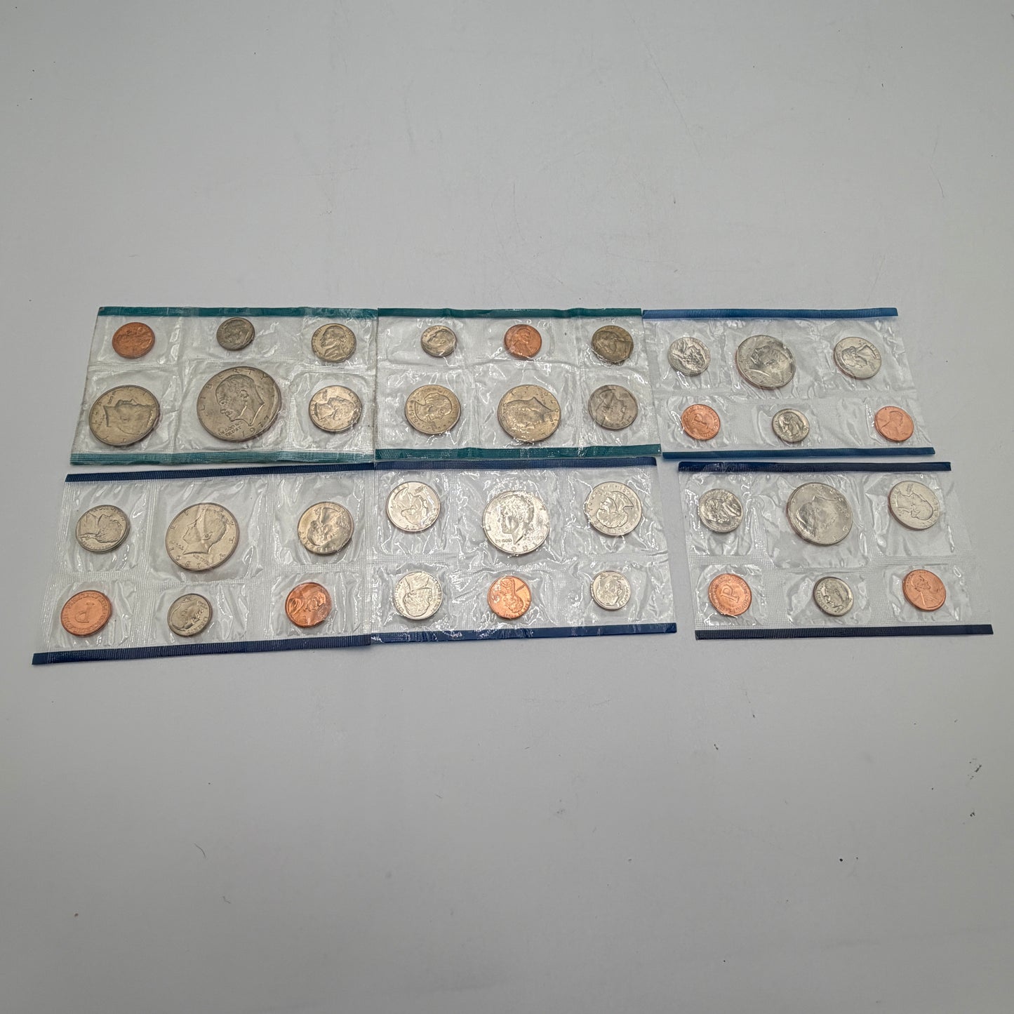 US Mint Lot of 6 1977-87 Uncirculated Coin Set