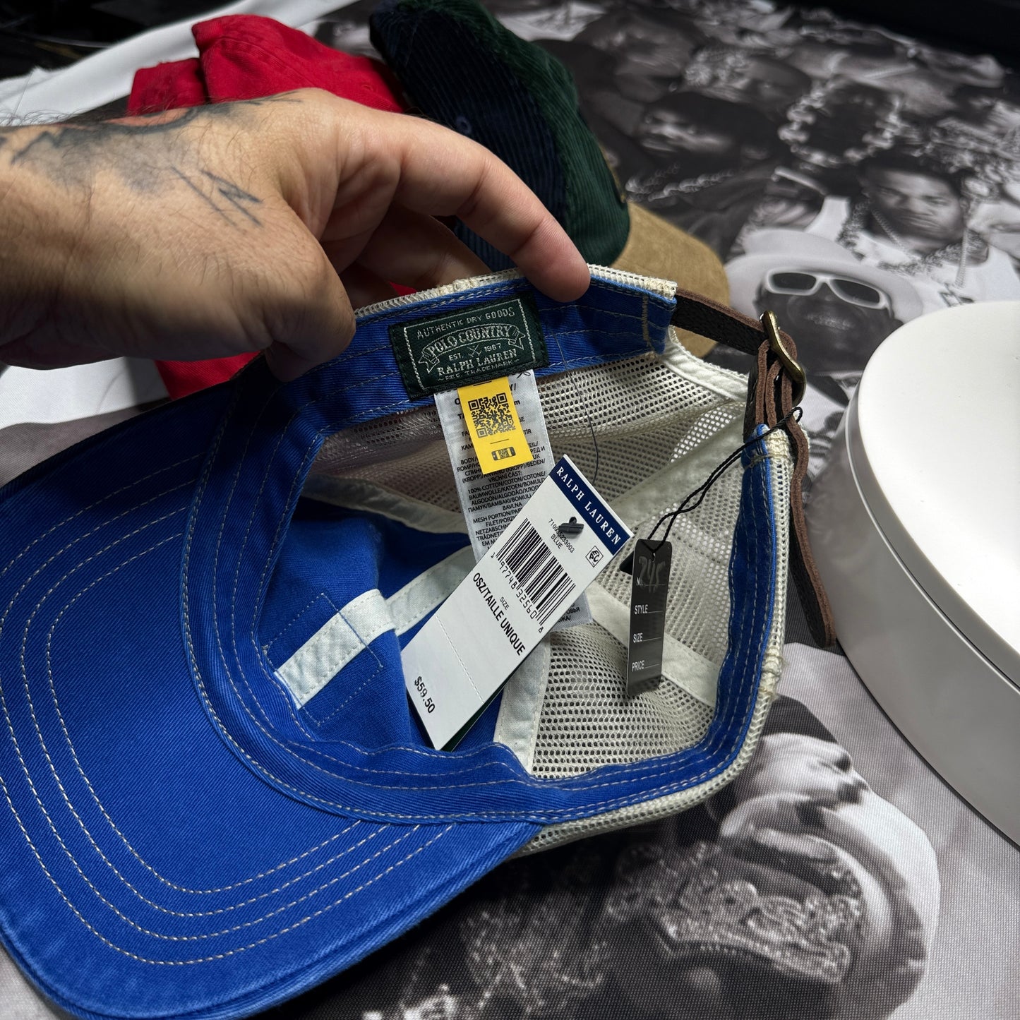 NWT Polo Ralph Lauren Polo Country Performance Ball Cap Blue