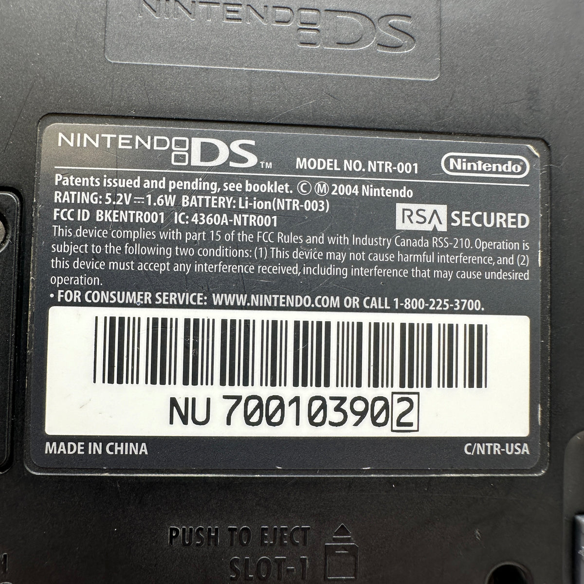 Nintendo DS Original (NTR-001) 2004 Video Game System READ