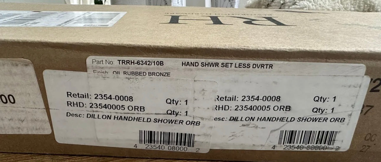 NWT RESTORATION HARDWARE DILLON Hand Held Shower Bathroom Remodel Flat Black