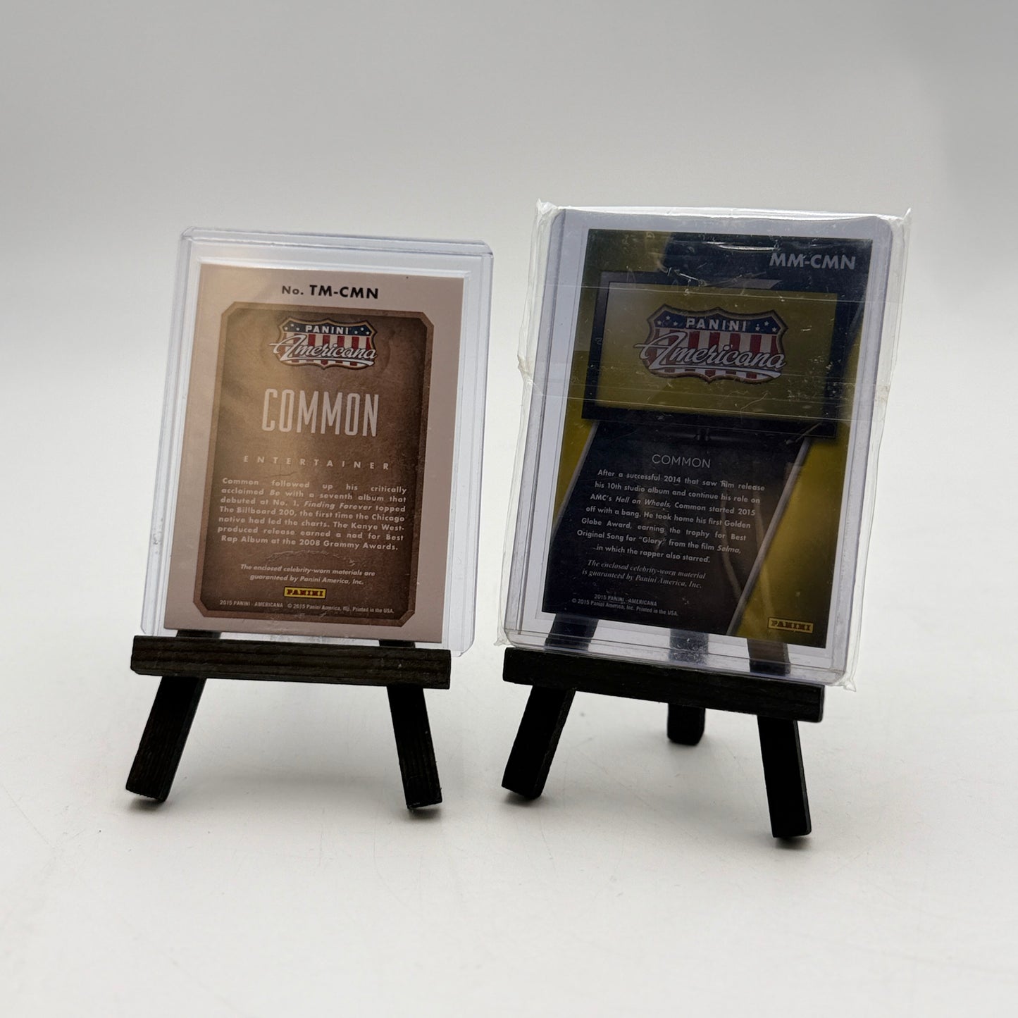 Panini Americana 2015 Materials Common MM-CMN & TM-CMN Lot of 2