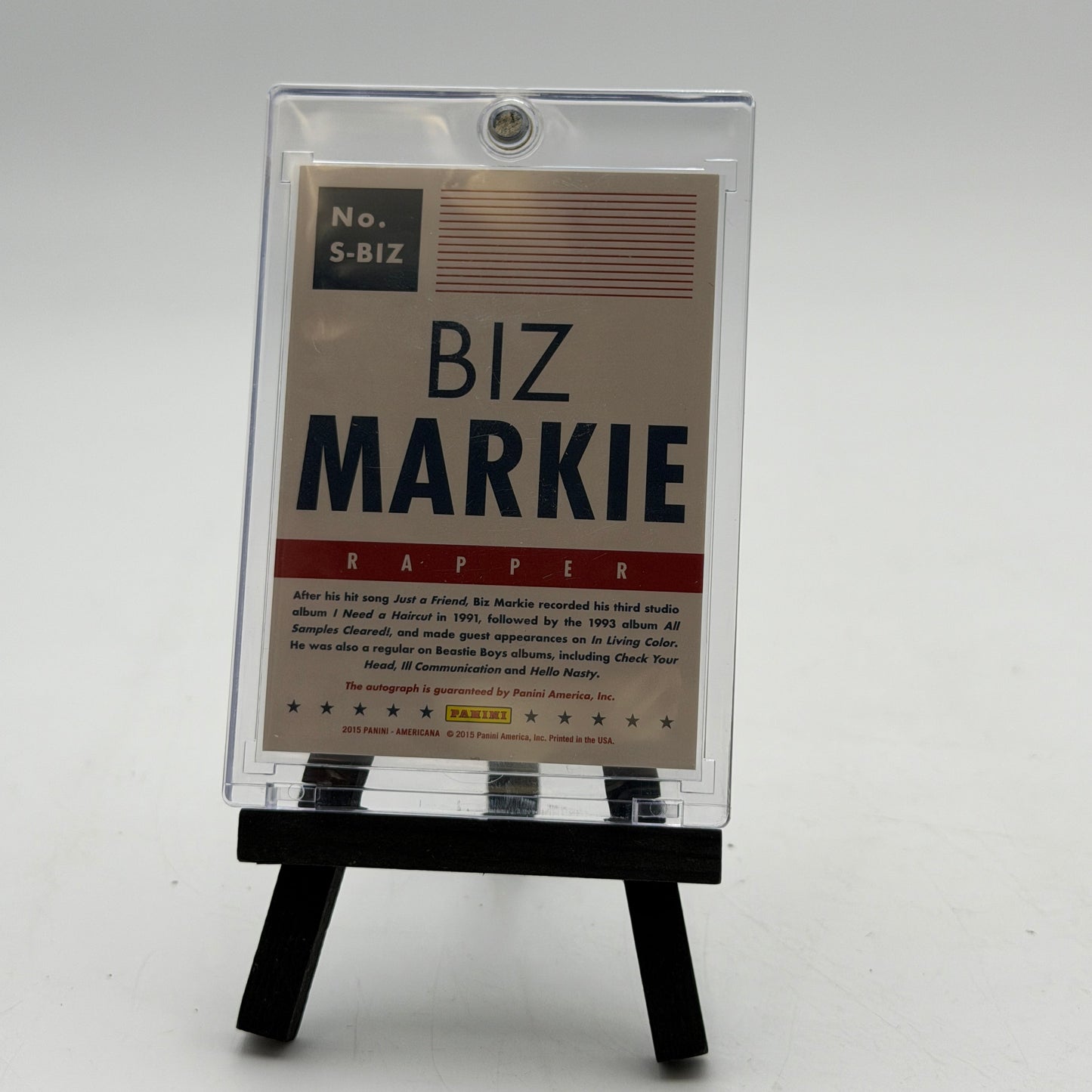 2015 Panini Americana Biz Markie Autograph Card
