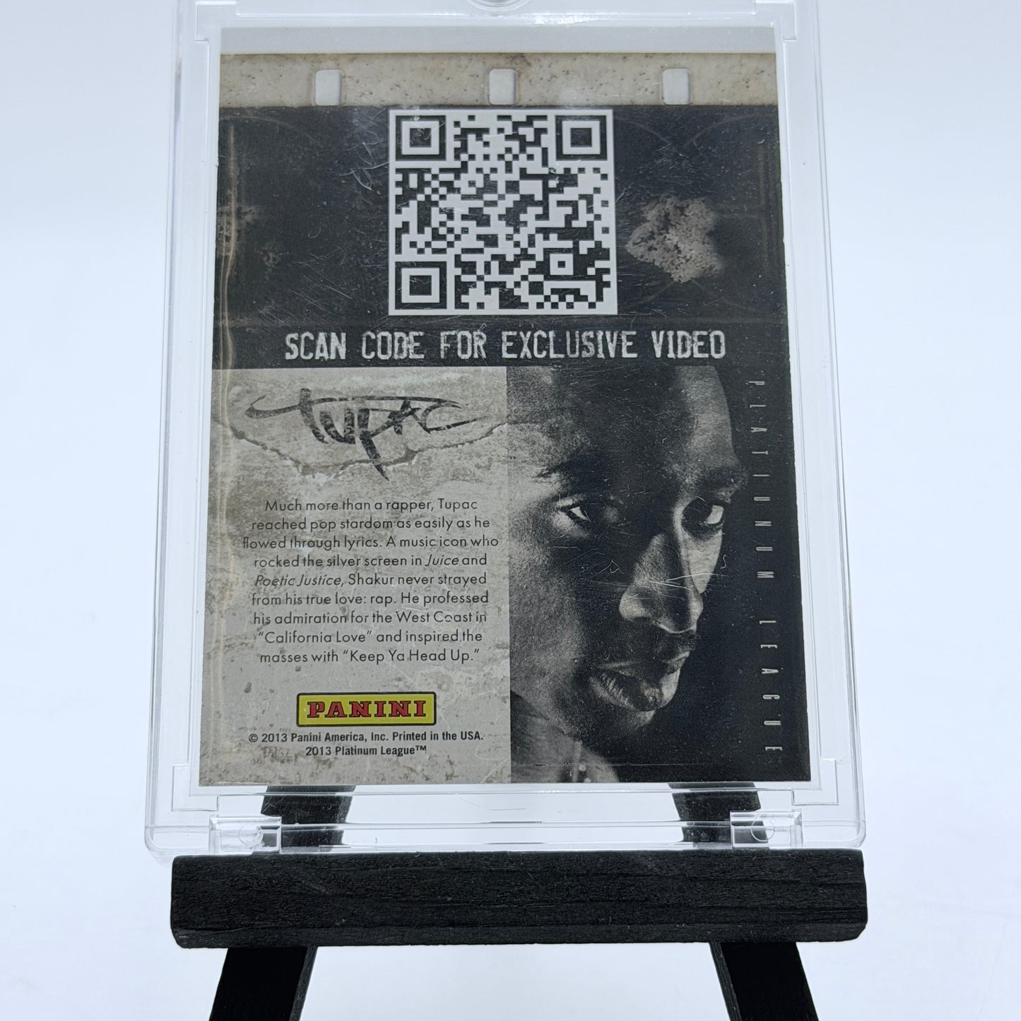 Panini Tupac 2013 Black Collectible