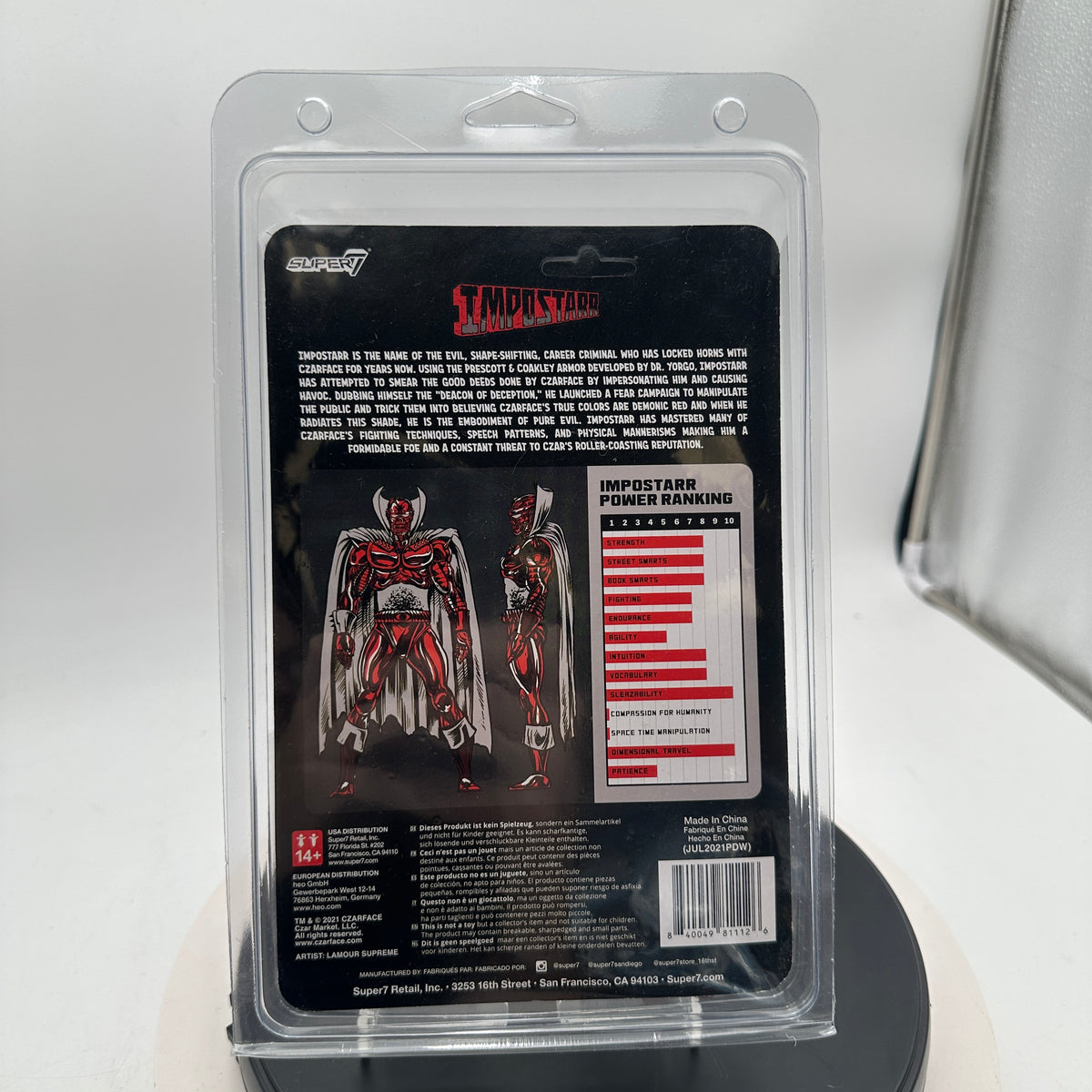 Super7 ReAction Czarface Impostarr 3.75 in Collectible Figure NIB