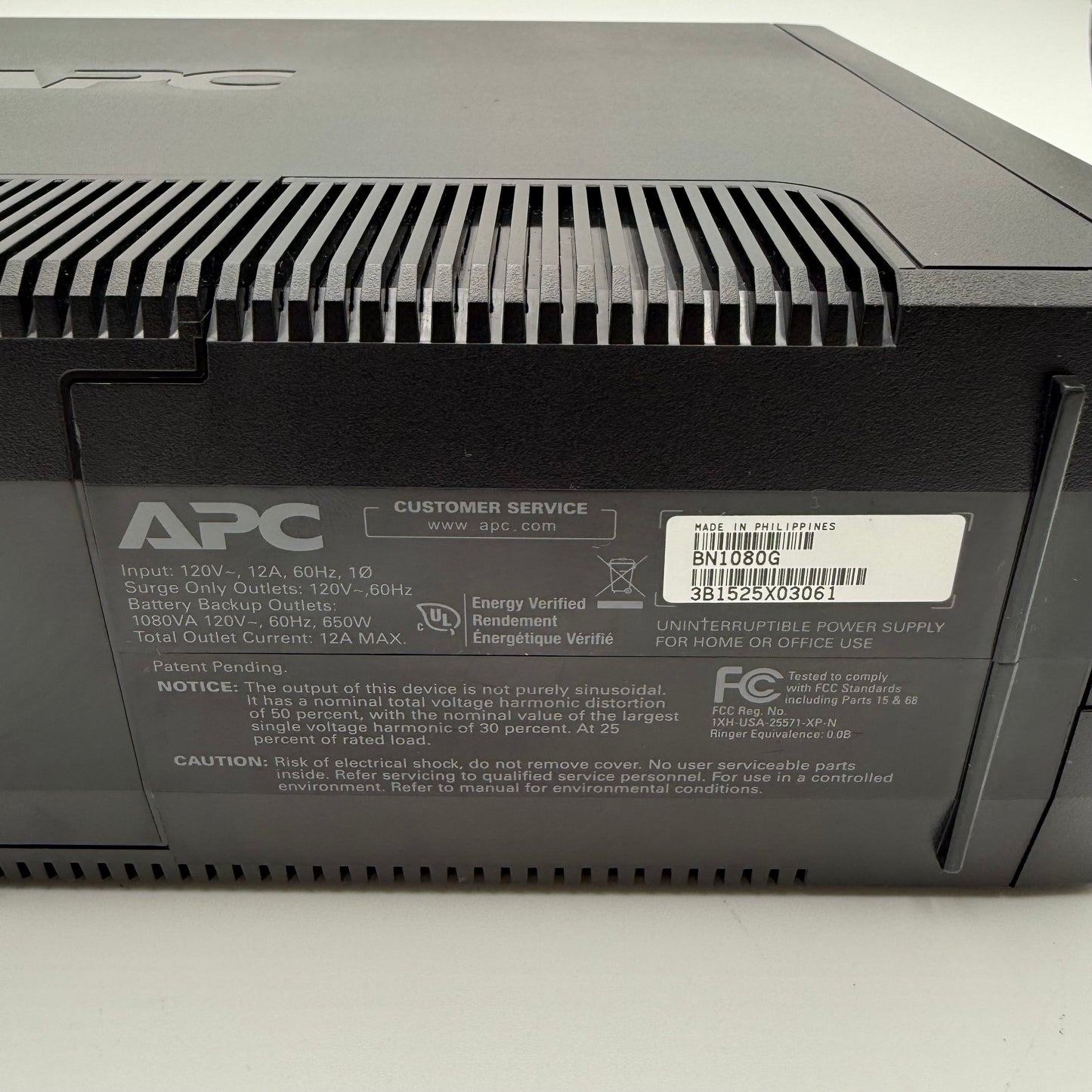 APC Back-UPS NS 1080 - Battery Back Up - Black - Case Only
