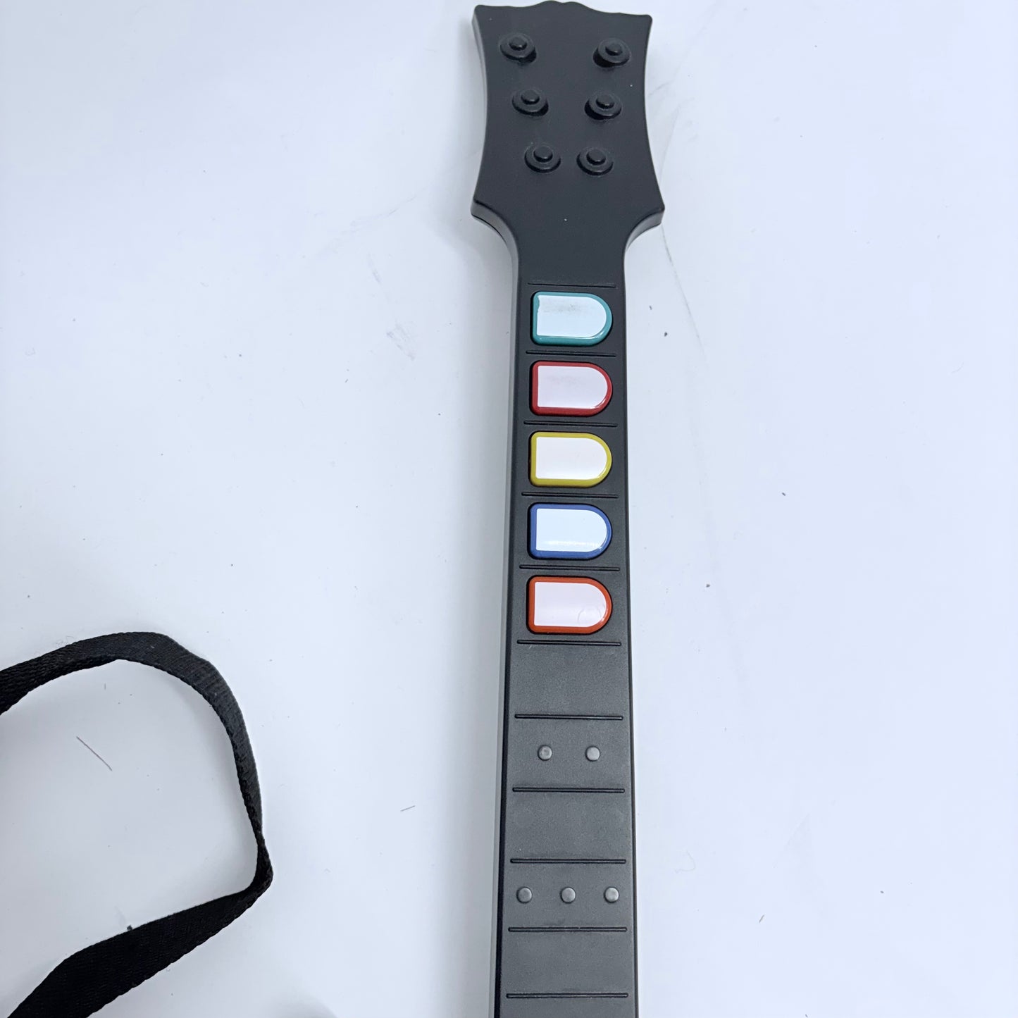 Nintendo Wii Guitar Hero Guitar Accessory White with Strap