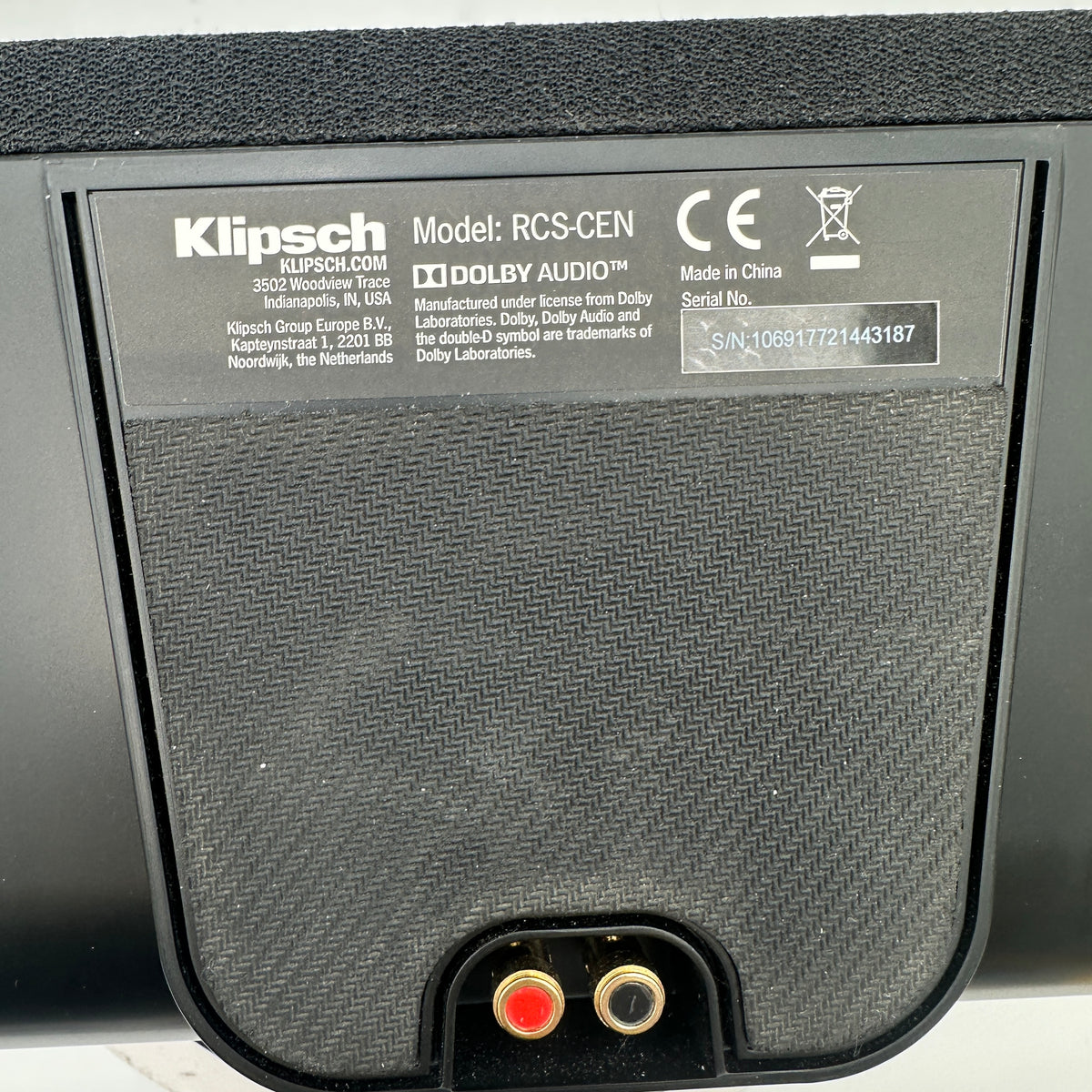Klipsch RCS-CEN Speaker