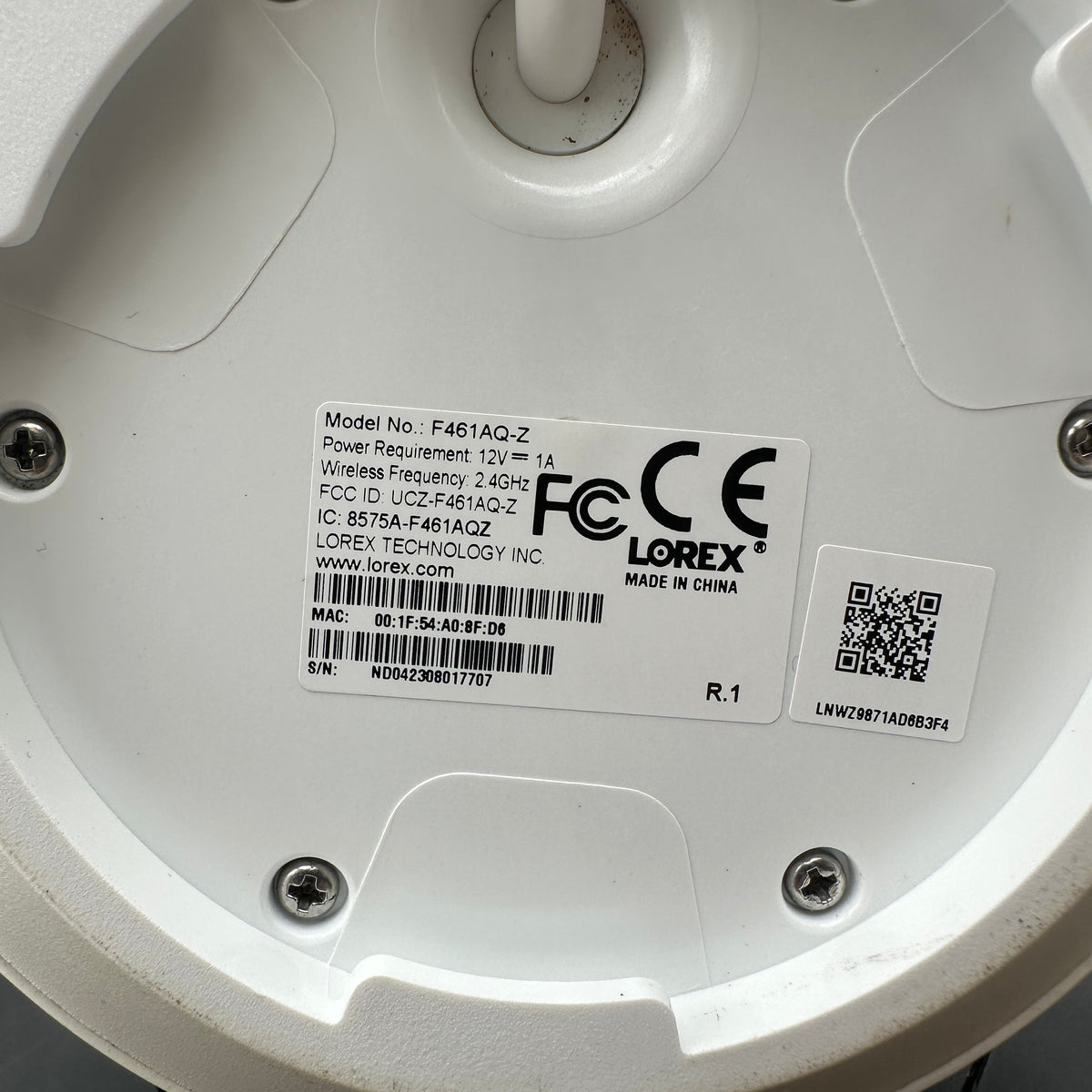 Lorex F461AQ-Z Security Camera Only
