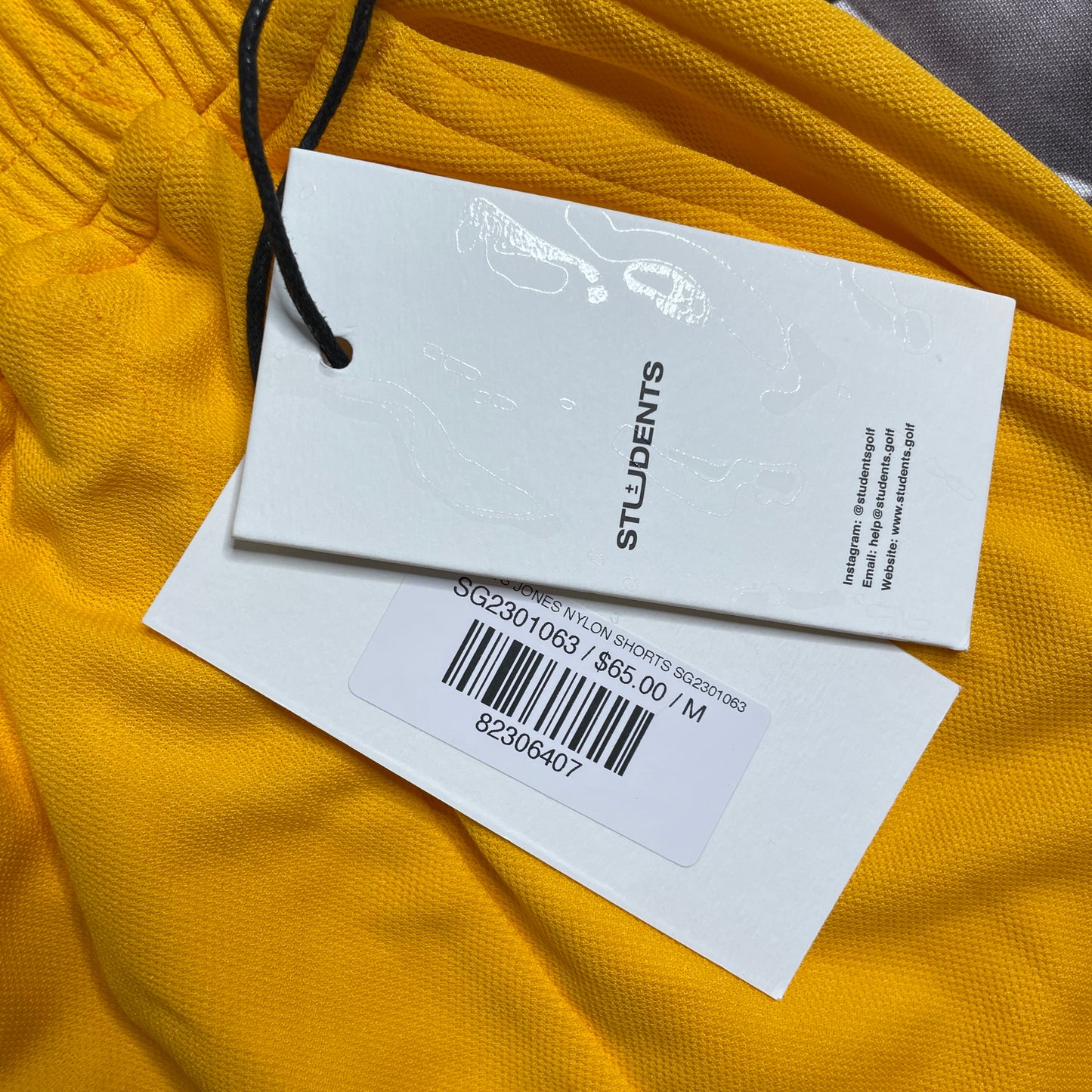 Students Jones Nylon Shorts Yellow SG2301063