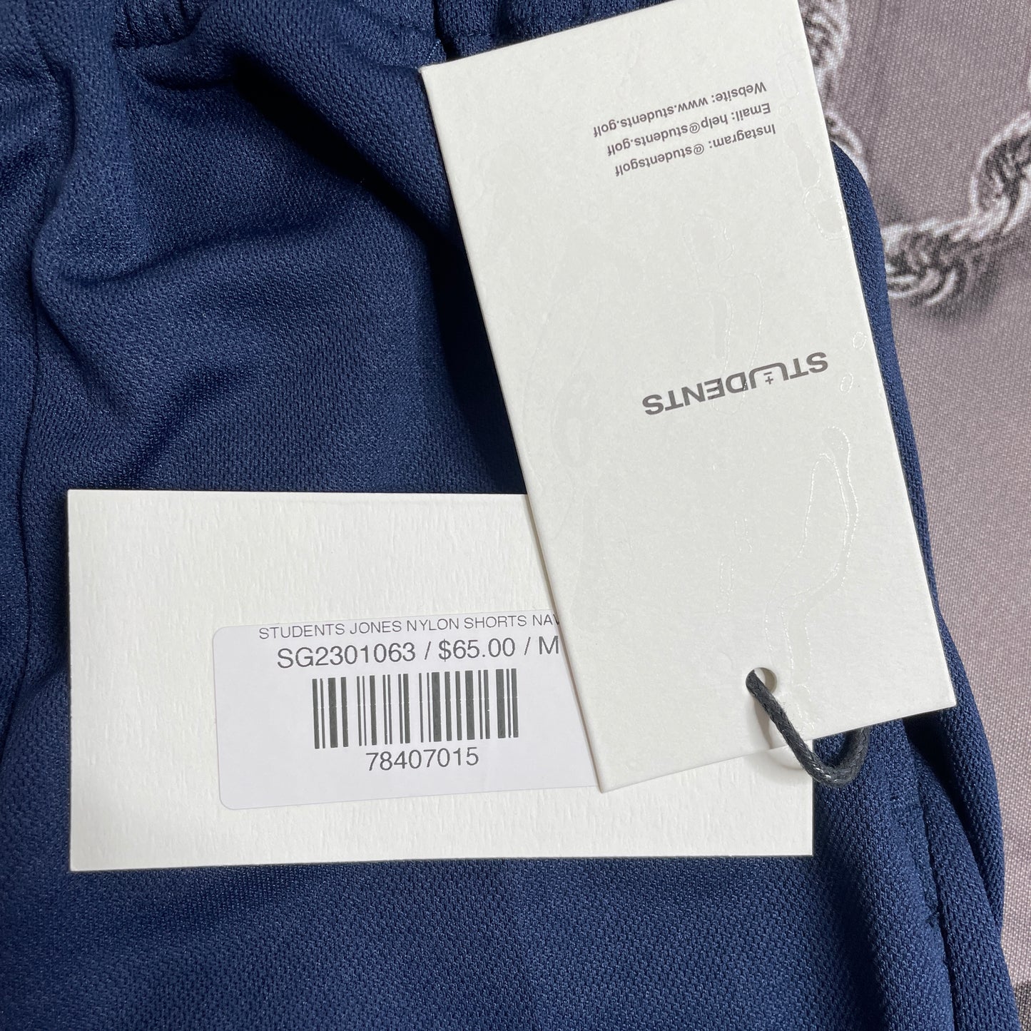 Students Jones Nylon Shorts Navy