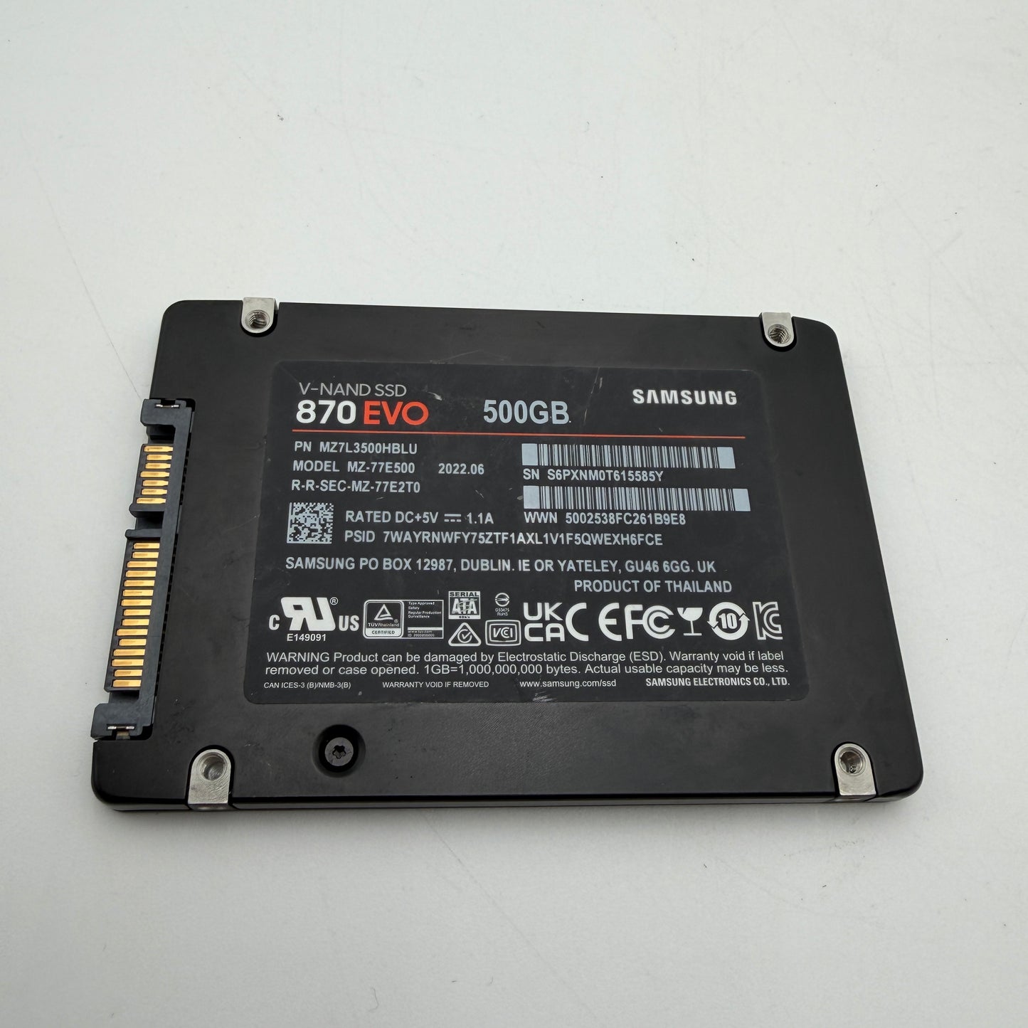 Samsung V-Nand SSD 870 Evo 500GB