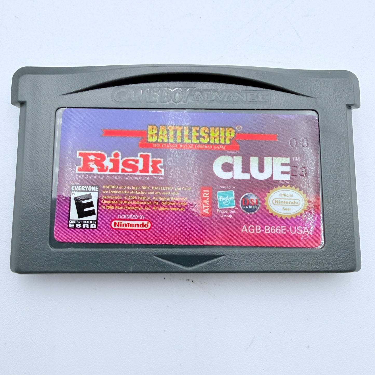 GameBoy Advance Risk Battleship Clue CIB
