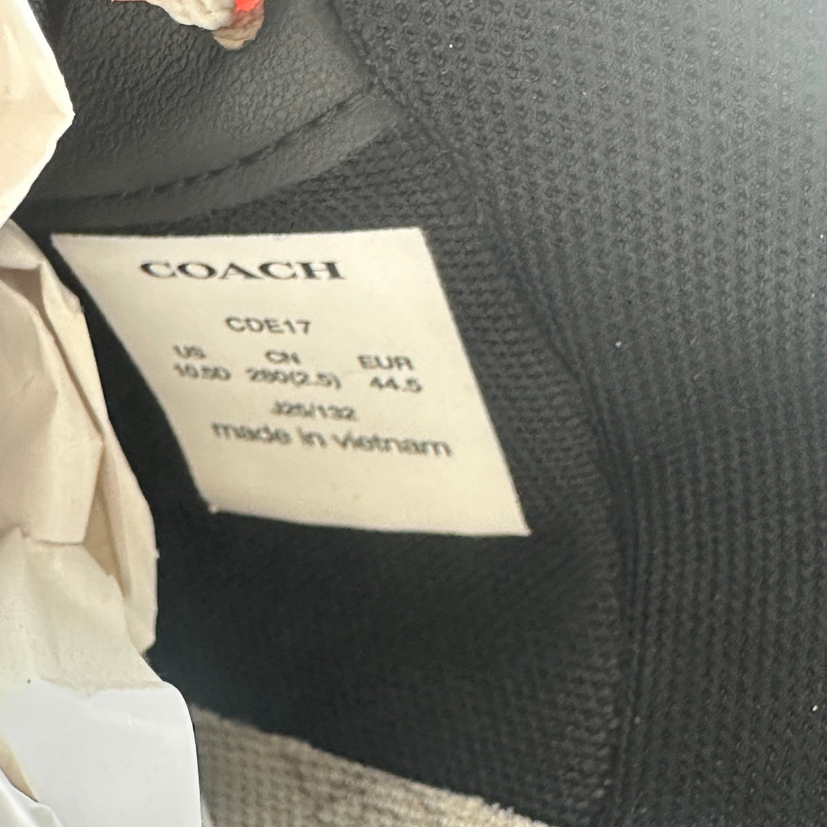 Coach Soho Sig Black/White Low Top Lace-Up Logo Sneaker CDE17 Size 10.5