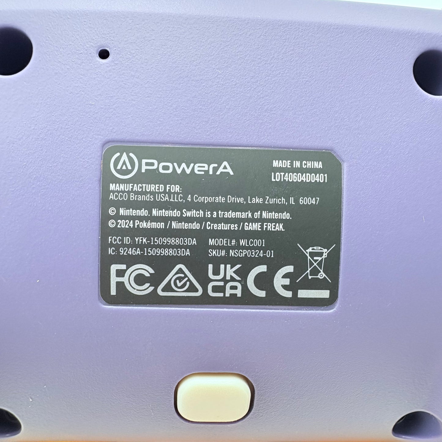 PowerA Nintendo Switch Enhanced Wireless Controller Pikachu Design