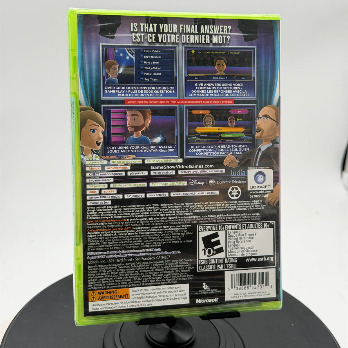 Xbox 360 Who Wants To Be A Millionaire Video Game Sealed
