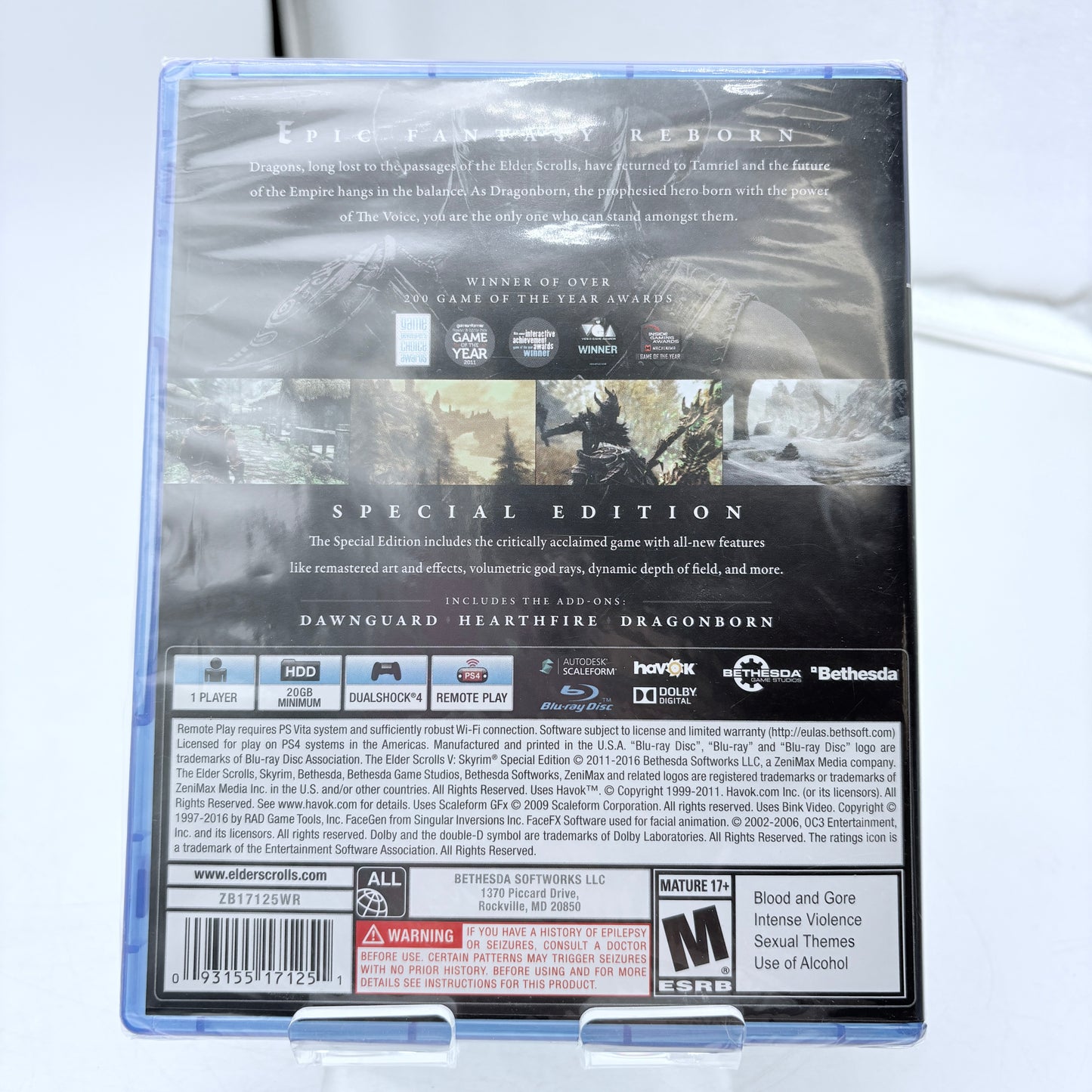The Elder Scrolls V: Skyrim Special Edition PlayStation 4 NIB/Sealed Copy