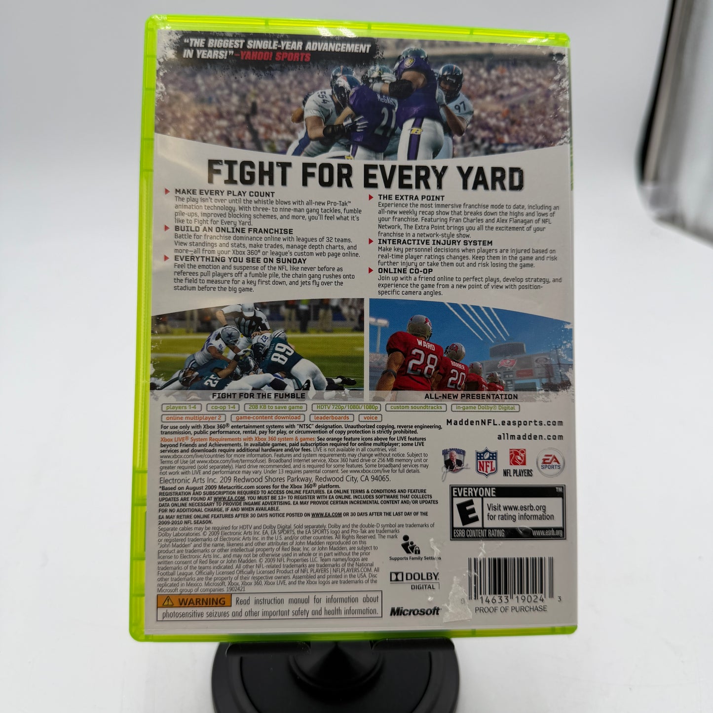 Madden NFL 10 Xbox 360 Video Game Complete in Box