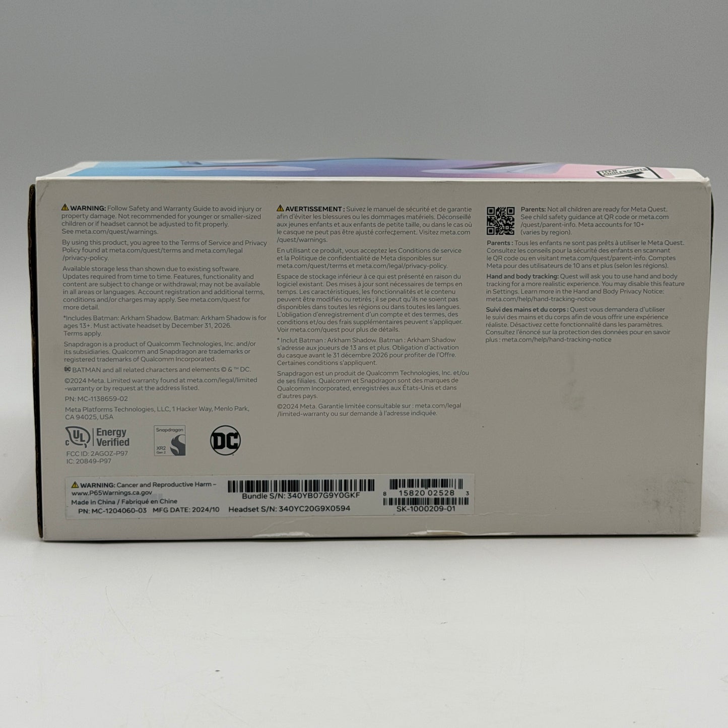 Meta Oculus Quest 3S 256GB VR Headset New Open Box