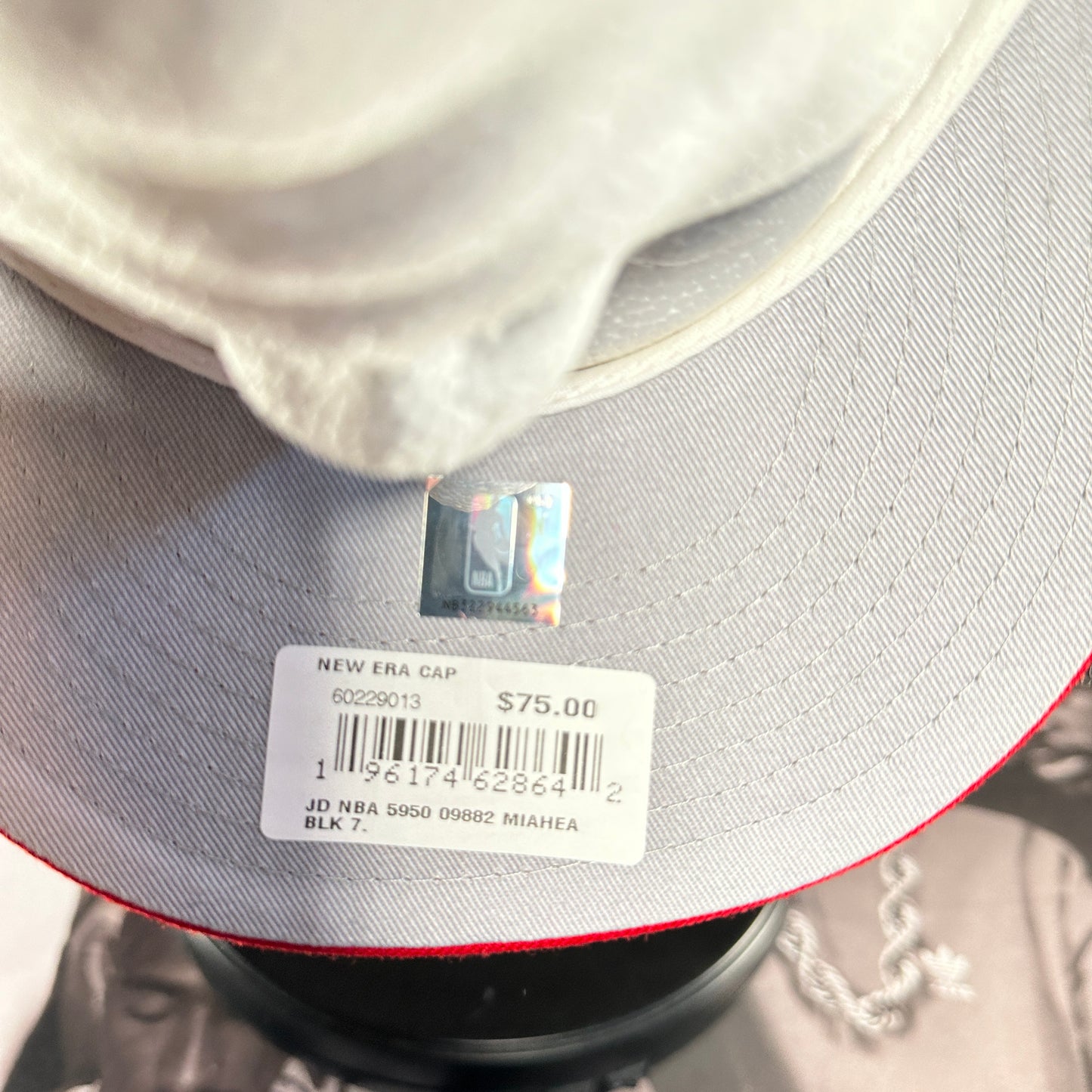 Just Don New Era Miami Heat Fitted Hat SIZE 7