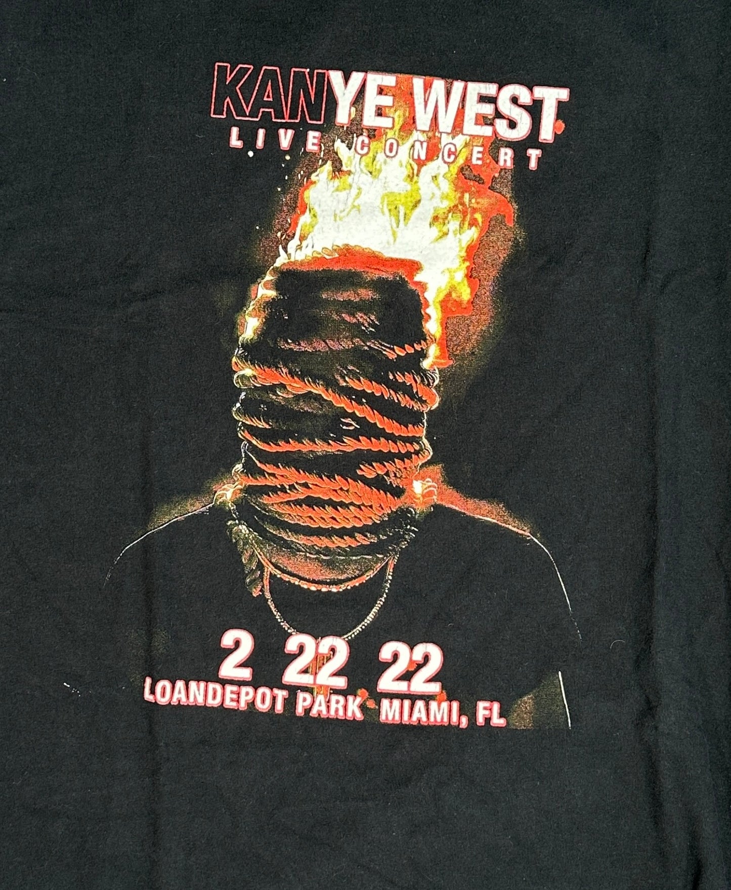 Kanye West Boot Donda Concert Tee from Miami Size XL