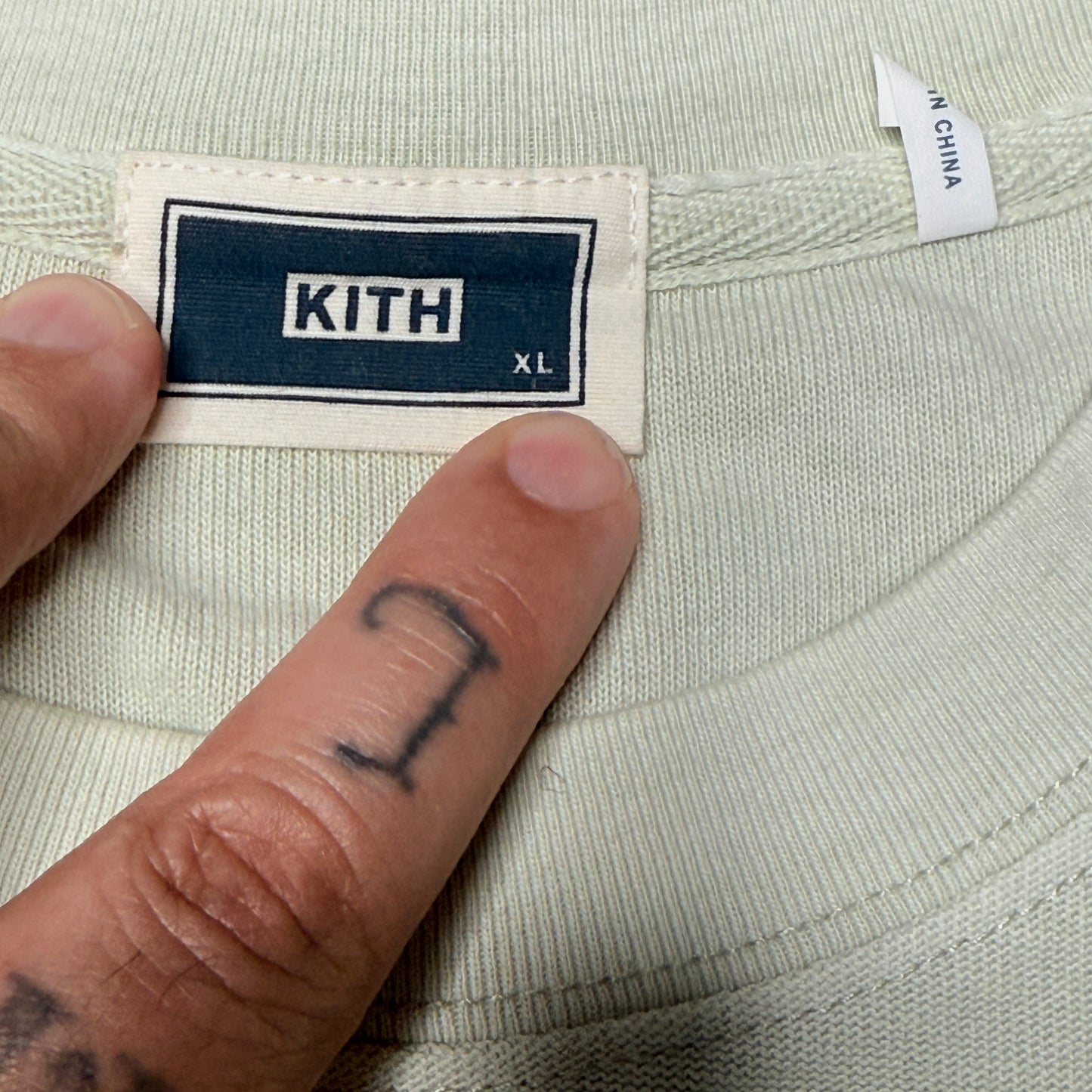 Kith Long Sleeve Quinn Tee Mint Green sz XL