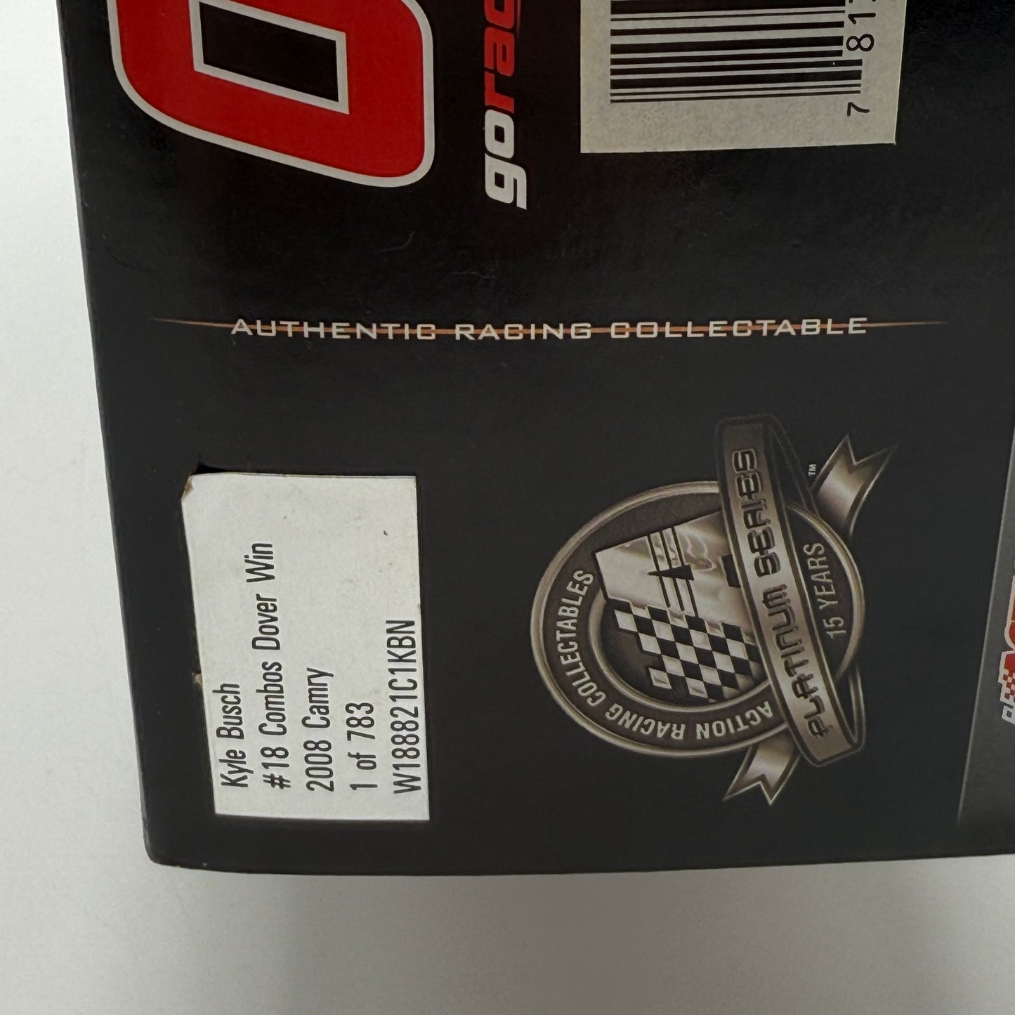 Action Racing Kyle Busch #18 Combos Dover Win 2008 Camry Diecast 1 of 783