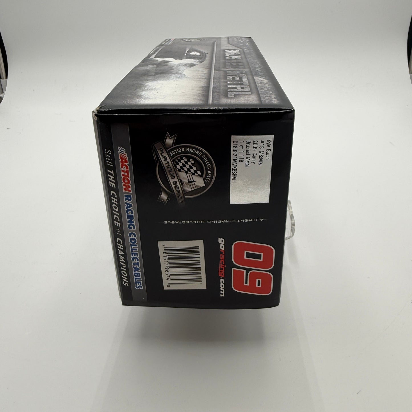 Action Racing Kyle Busch #18 M&Ms 2009 Toyota Camry Brushed Metal Diecast Model - Limited Edition