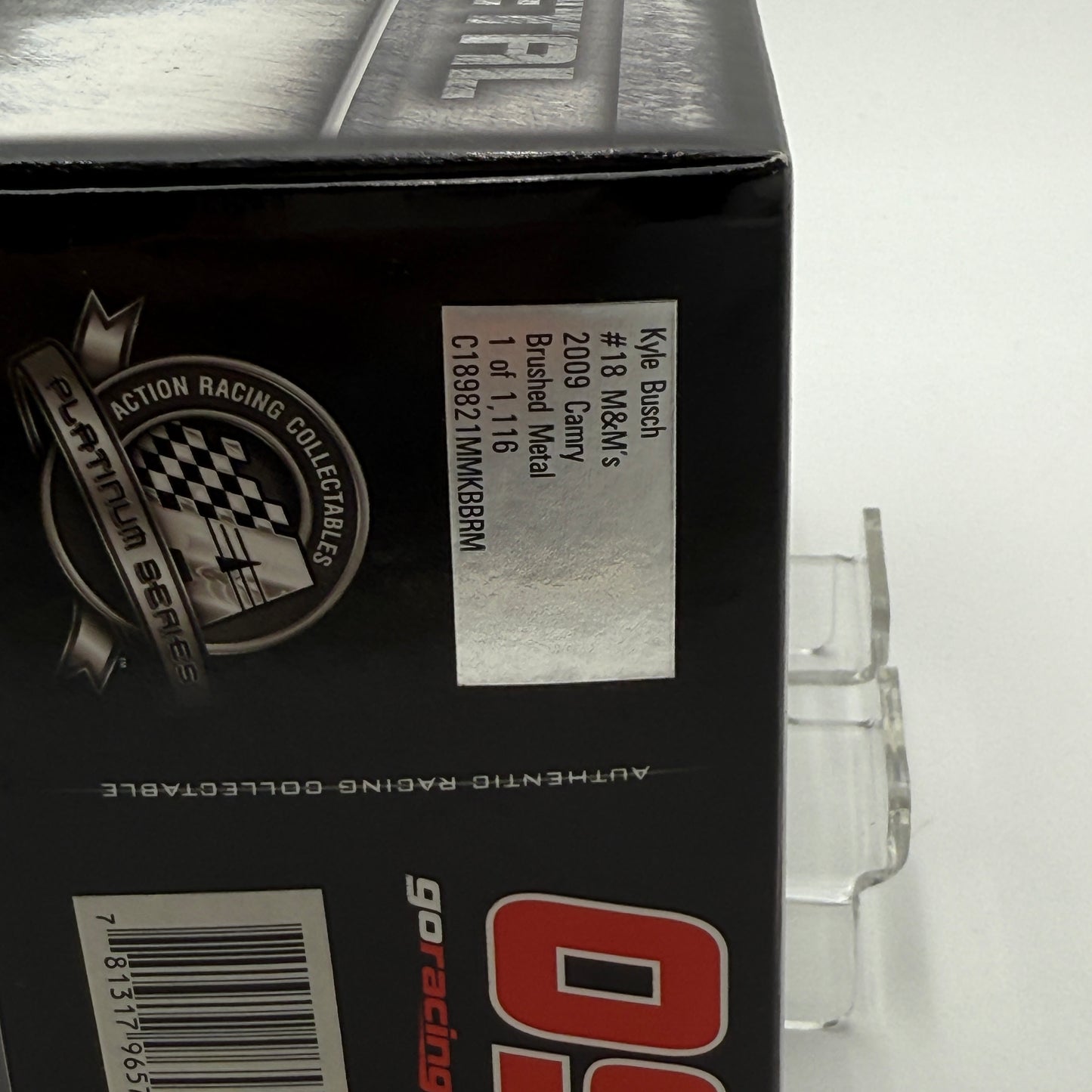 Action Racing Kyle Busch #18 M&Ms 2009 Toyota Camry Brushed Metal Diecast Model - Limited Edition