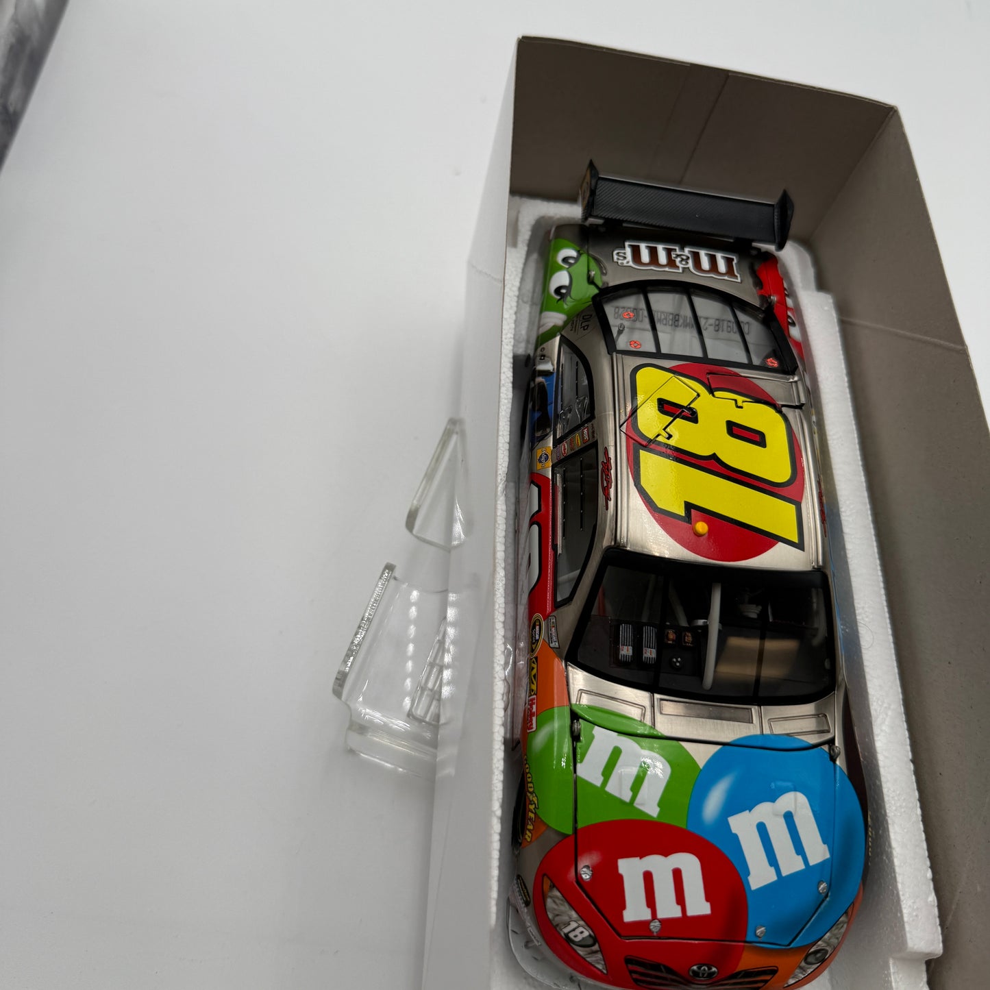 Action Racing Kyle Busch #18 M&Ms 2009 Toyota Camry Brushed Metal Diecast Model - Limited Edition