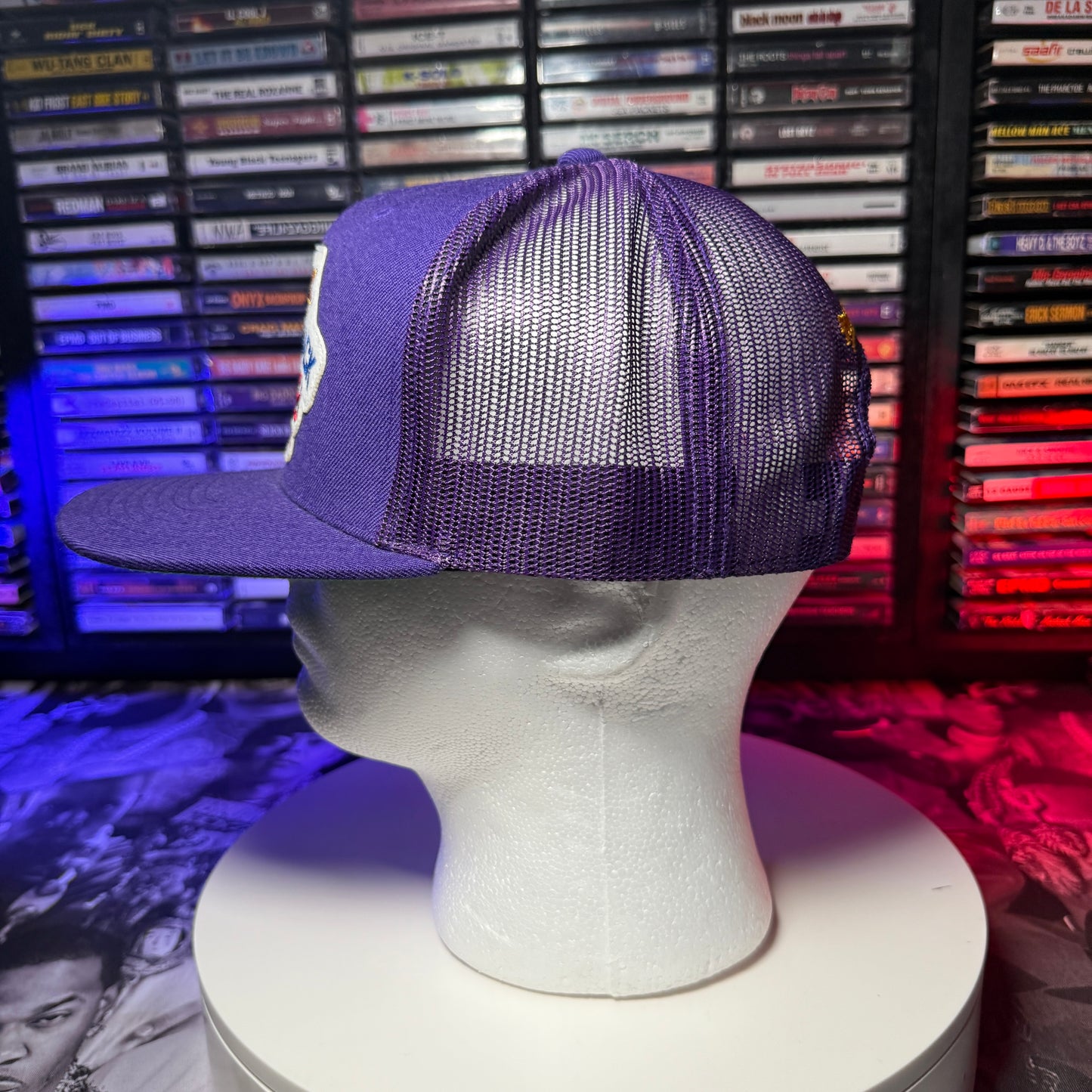 Los Angeles Lakers Mitchell & Ness HWC 87 88 Back To Back Champions Trucker Hat