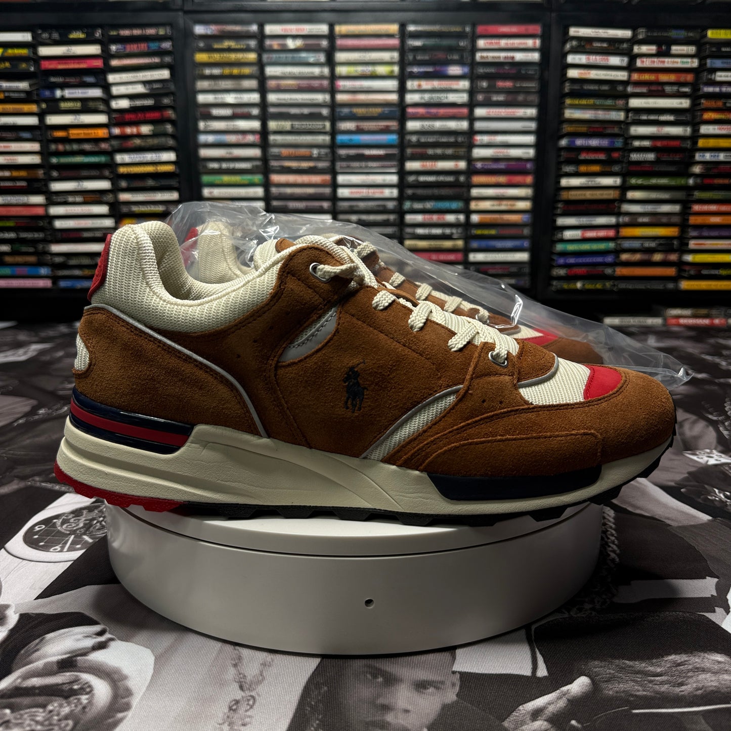 NEW Polo Ralph Lauren Trackster 200 Suede & Mesh Sneaker Size 12