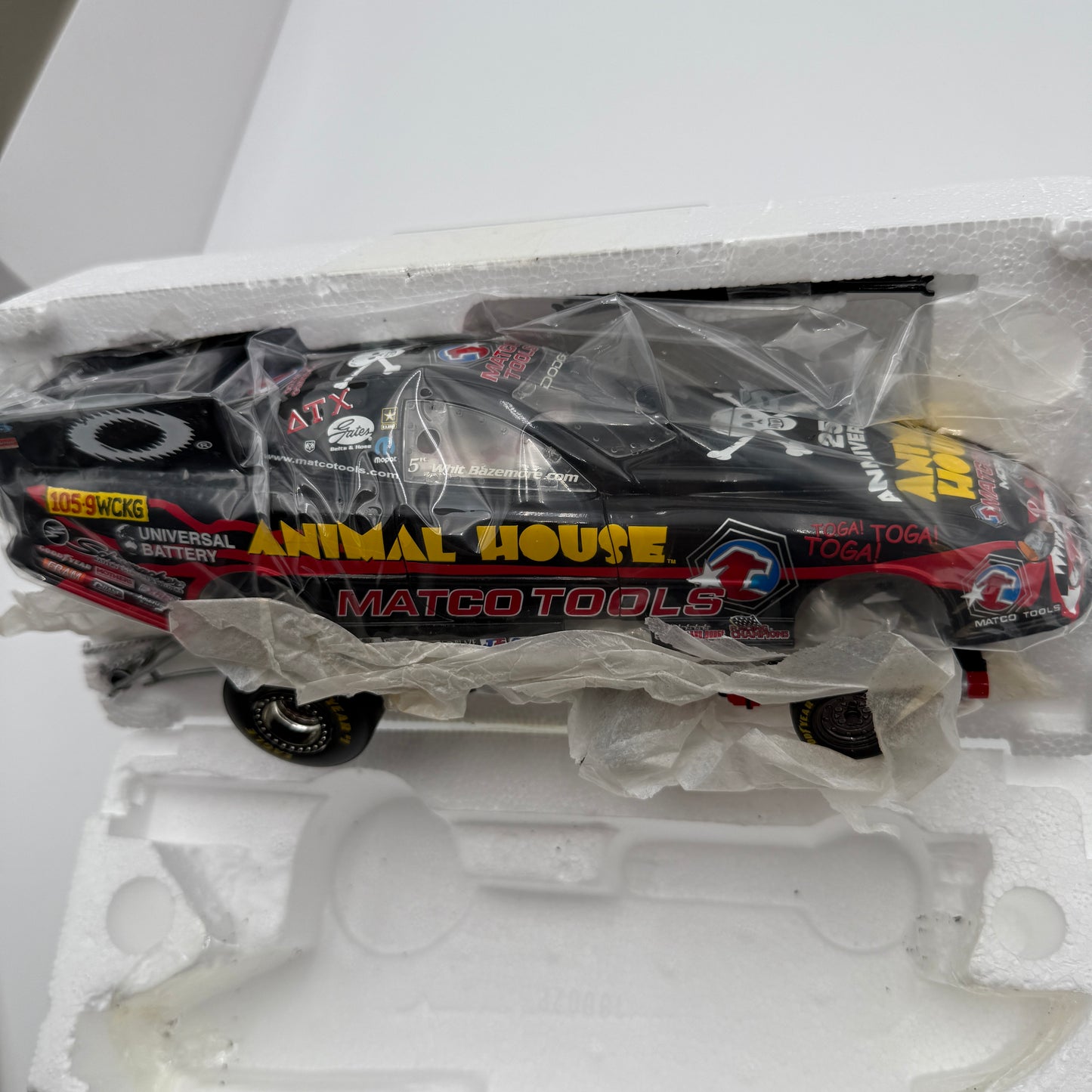 Action Racing NHRA 1/24th Whit Bazemore Animal House Death Mobile - Multi-Colored Collectible