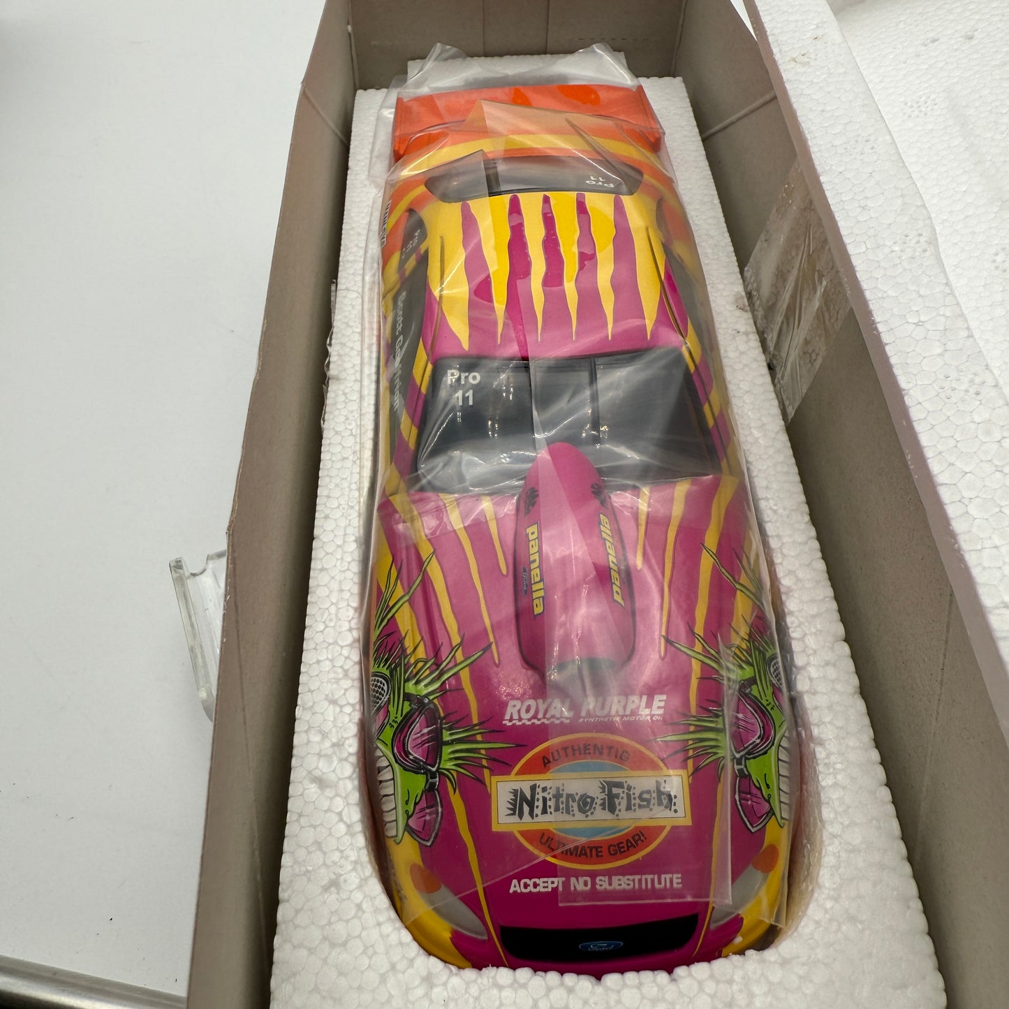 Action Racing NHRA Scott Geoffrion 1:24 Diecast NITRO FISH FORD Pro Stock Collectible