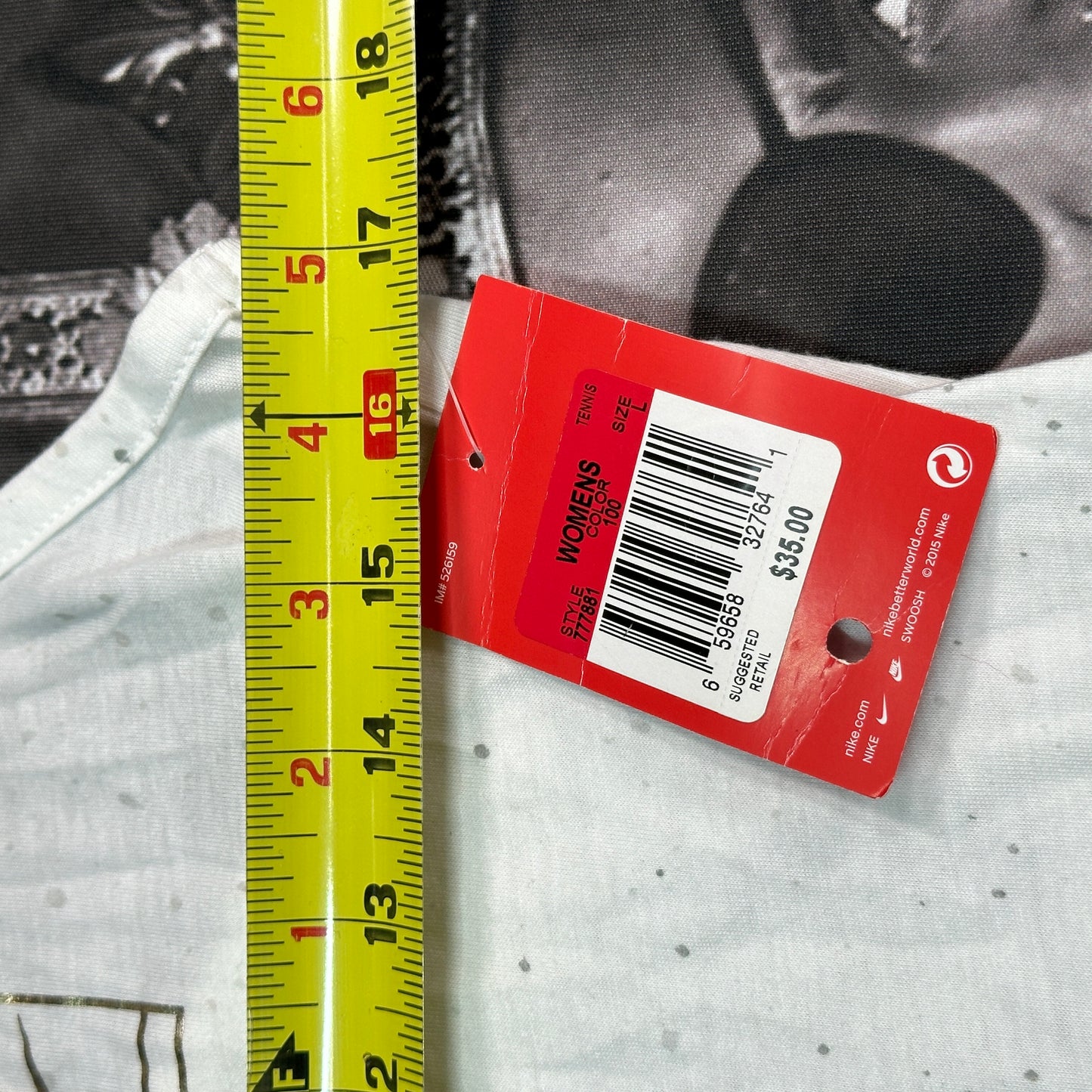 Womens NIKE COURT Wimbledon TANK White 777881-100 Size L