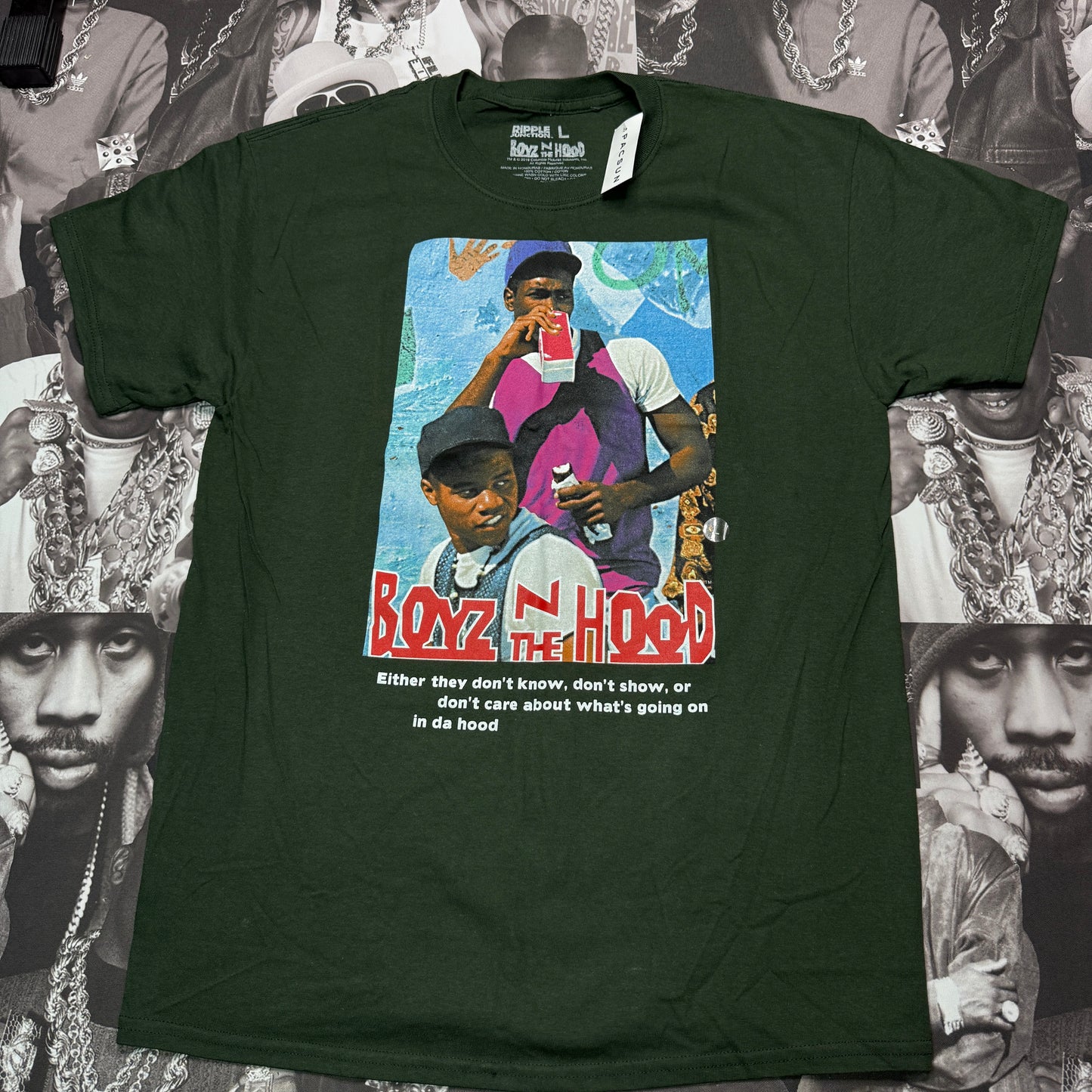 NWT Boyz n The Hood Rap Tee SZ Large Black