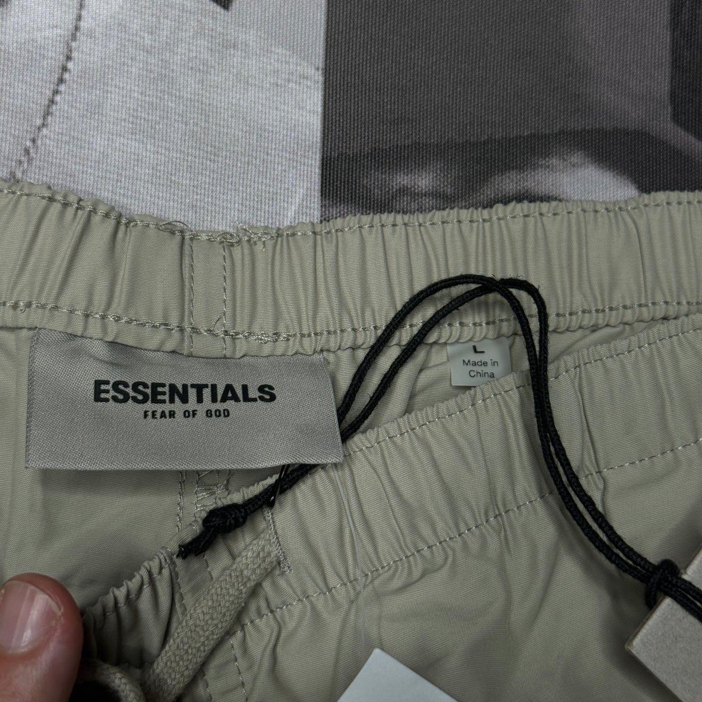 NWT Fear Of God Essentials Volley Shorts Moss Large