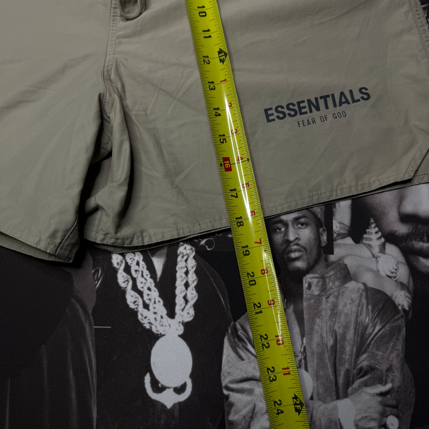 NWT Fear Of God Essentials Volley Shorts Moss Large