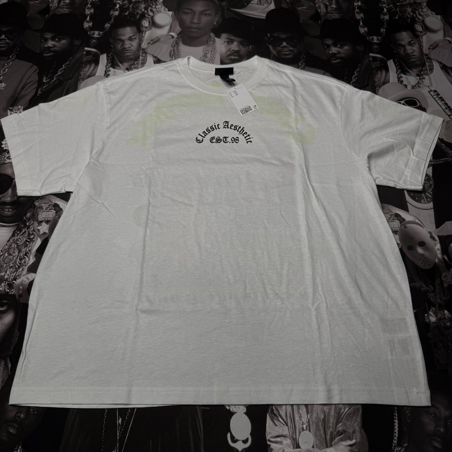 NWT H&M Loose Fit Printed Tee White
