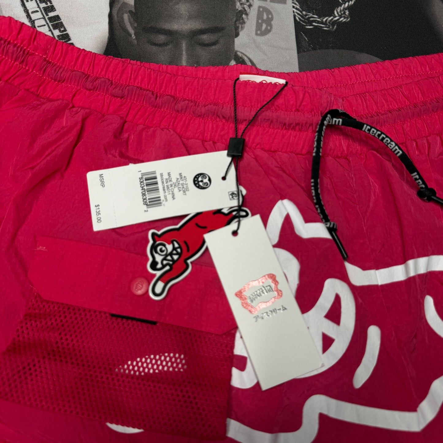 NWT Ice Cream Mint Utility Cargo Short Pink Azelia 2XL Billionaire Boys Club