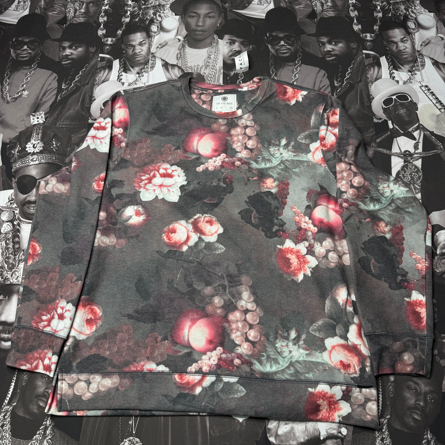 NWT On The Byas Floral Crewneck Sweater XL