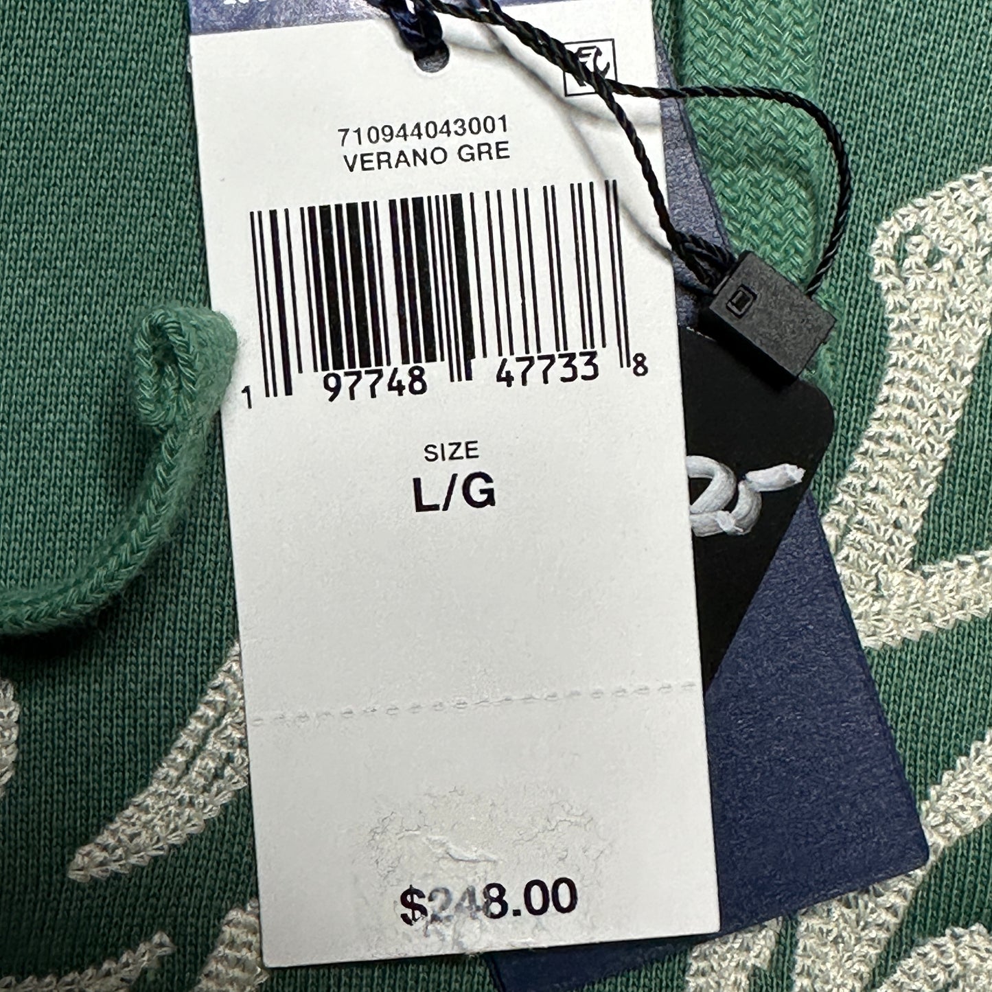 NWT Polo Ralph Lauren Chain Stitch Key West Hoodie Verano Green 710944043001