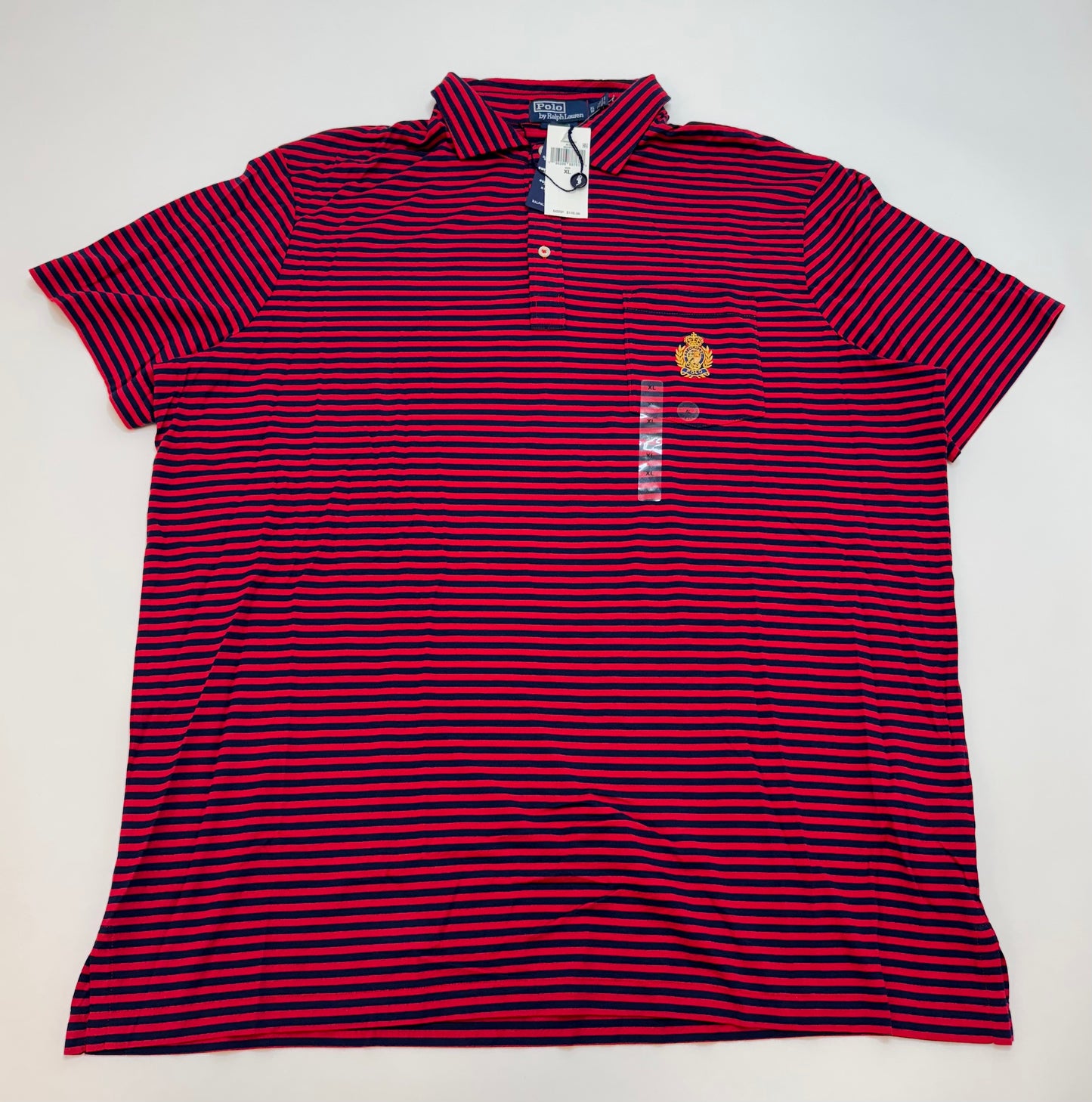 NWT Polo Ralph Lauren Classic Fit Polo Crest Lisle Shirt Red XL MPN 196206887610