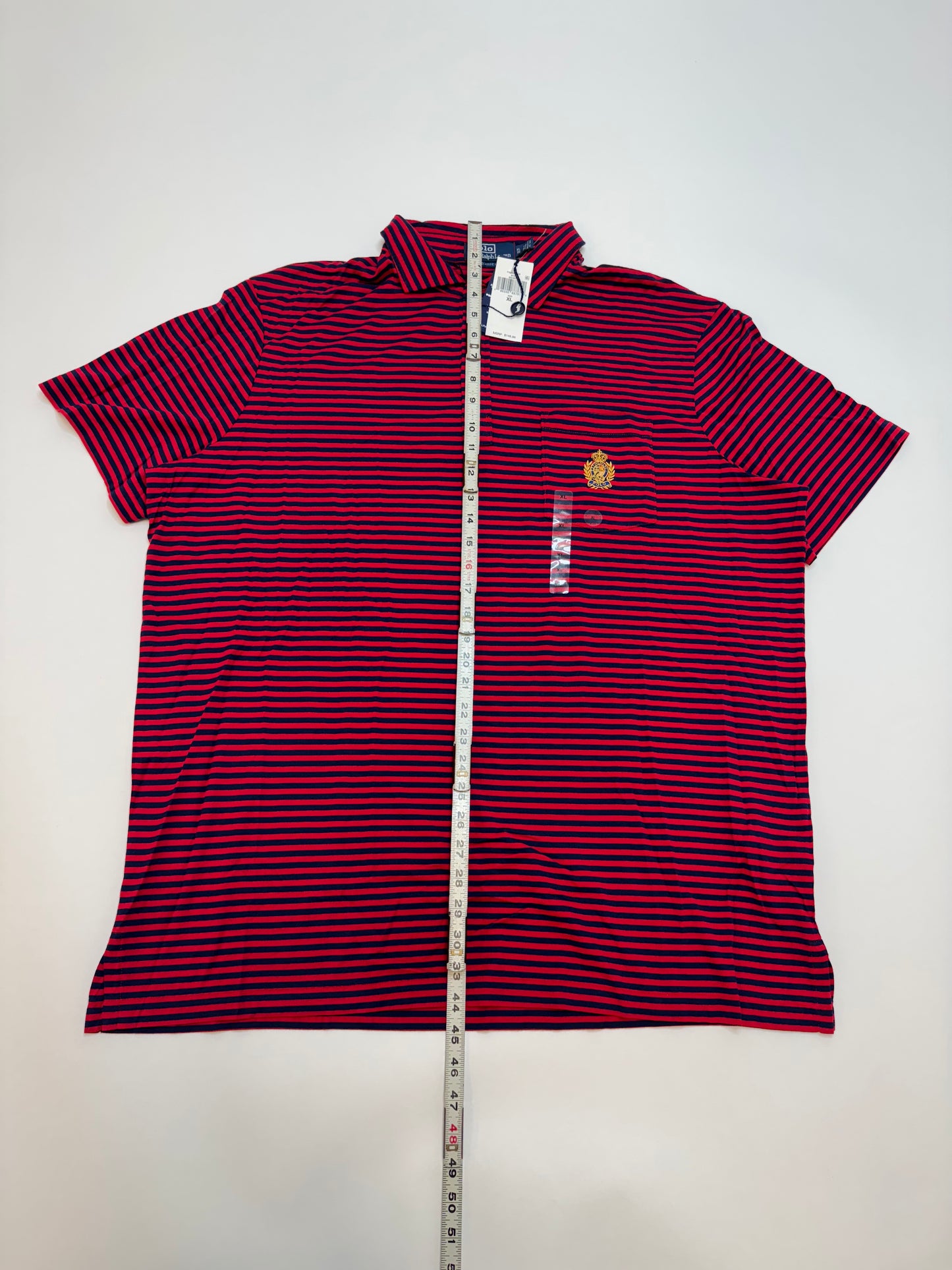 NWT Polo Ralph Lauren Classic Fit Polo Crest Lisle Shirt Red XL MPN 196206887610